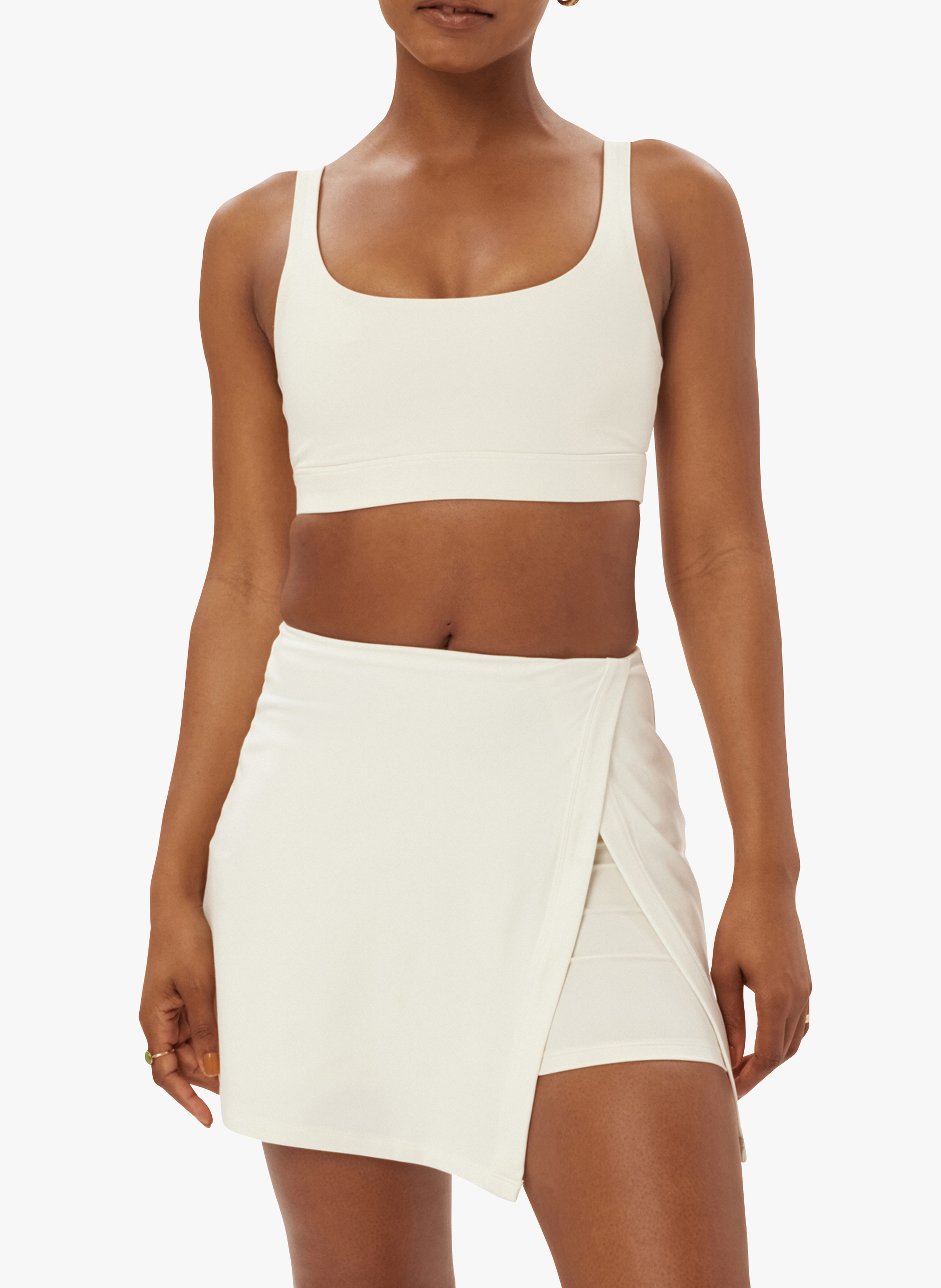 Behatop met racerback GIRLFRIEND COLLECTIVE Wit