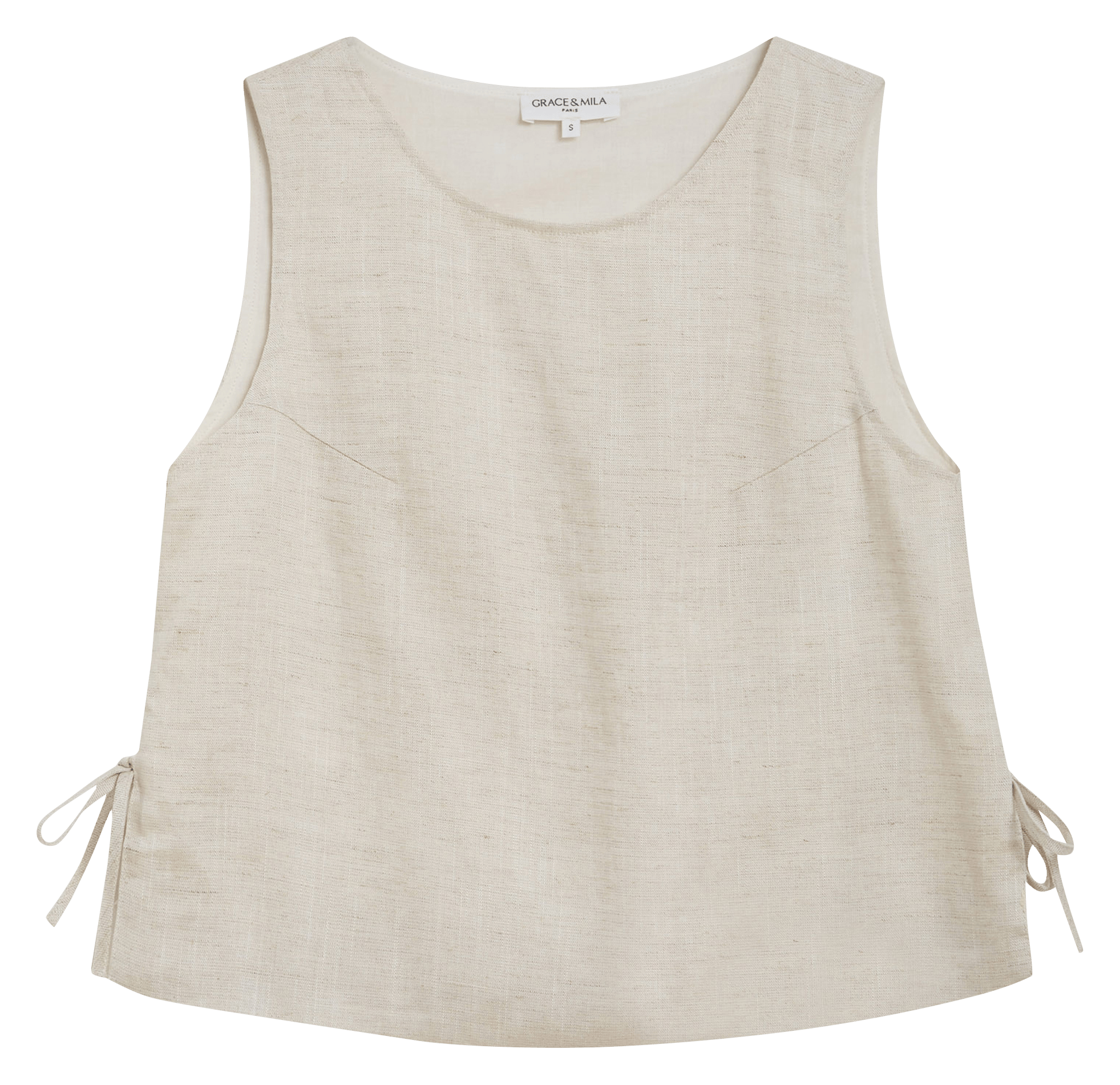 Top col rond  GRACE ET MILA Beige