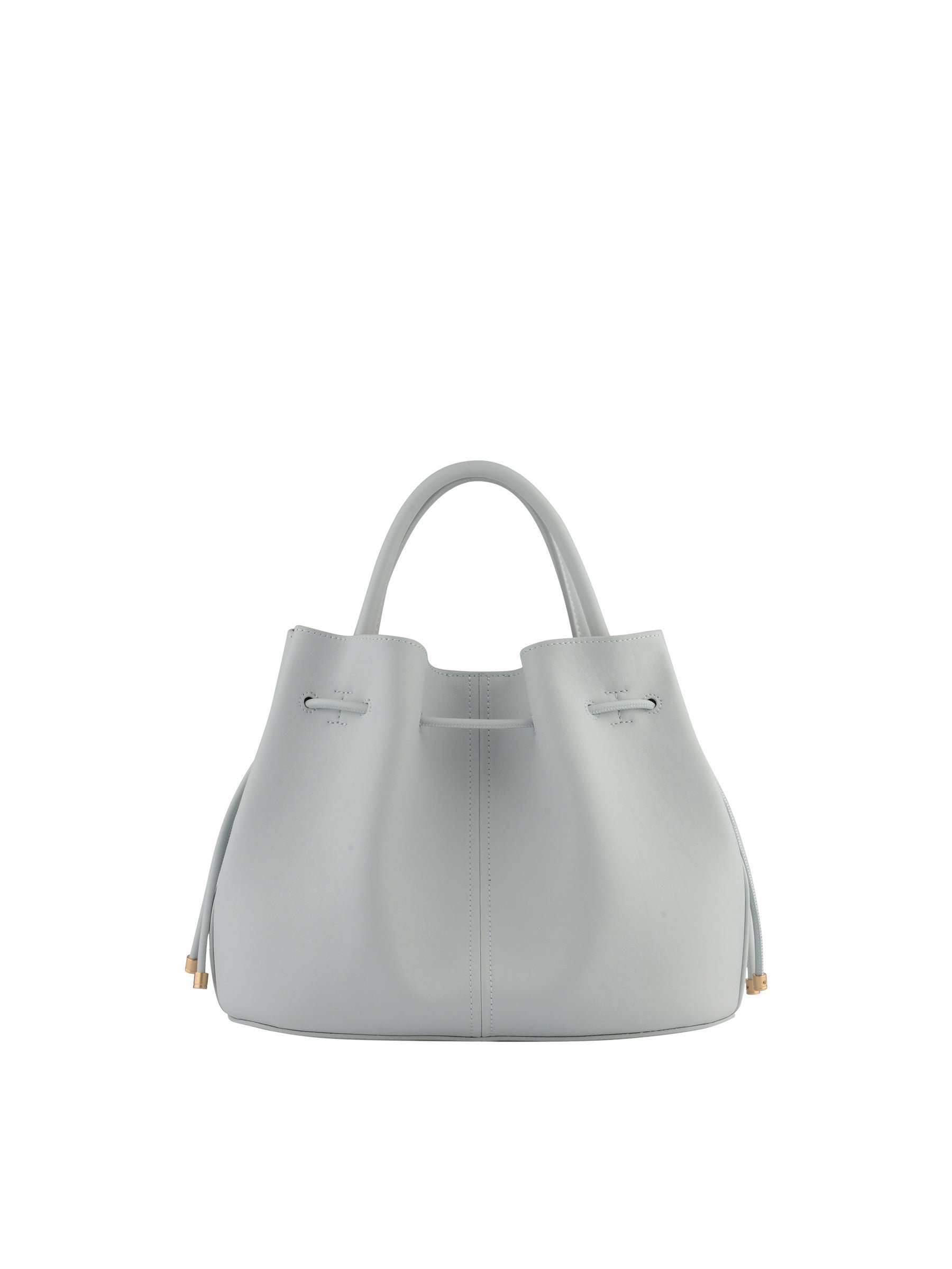 Calfskin leather handbag POURCHET Blue