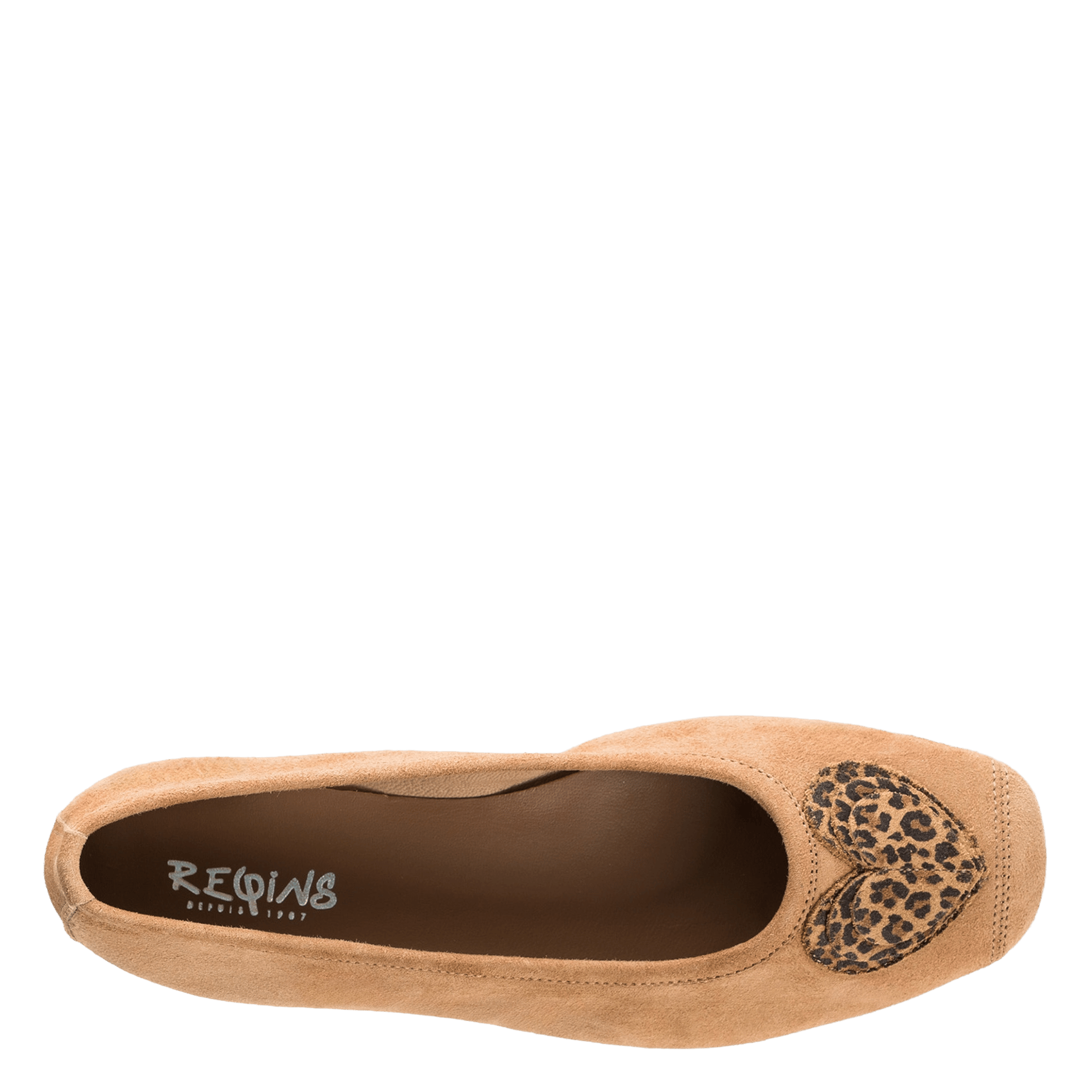 Ballerines en cuir REQINS Marron