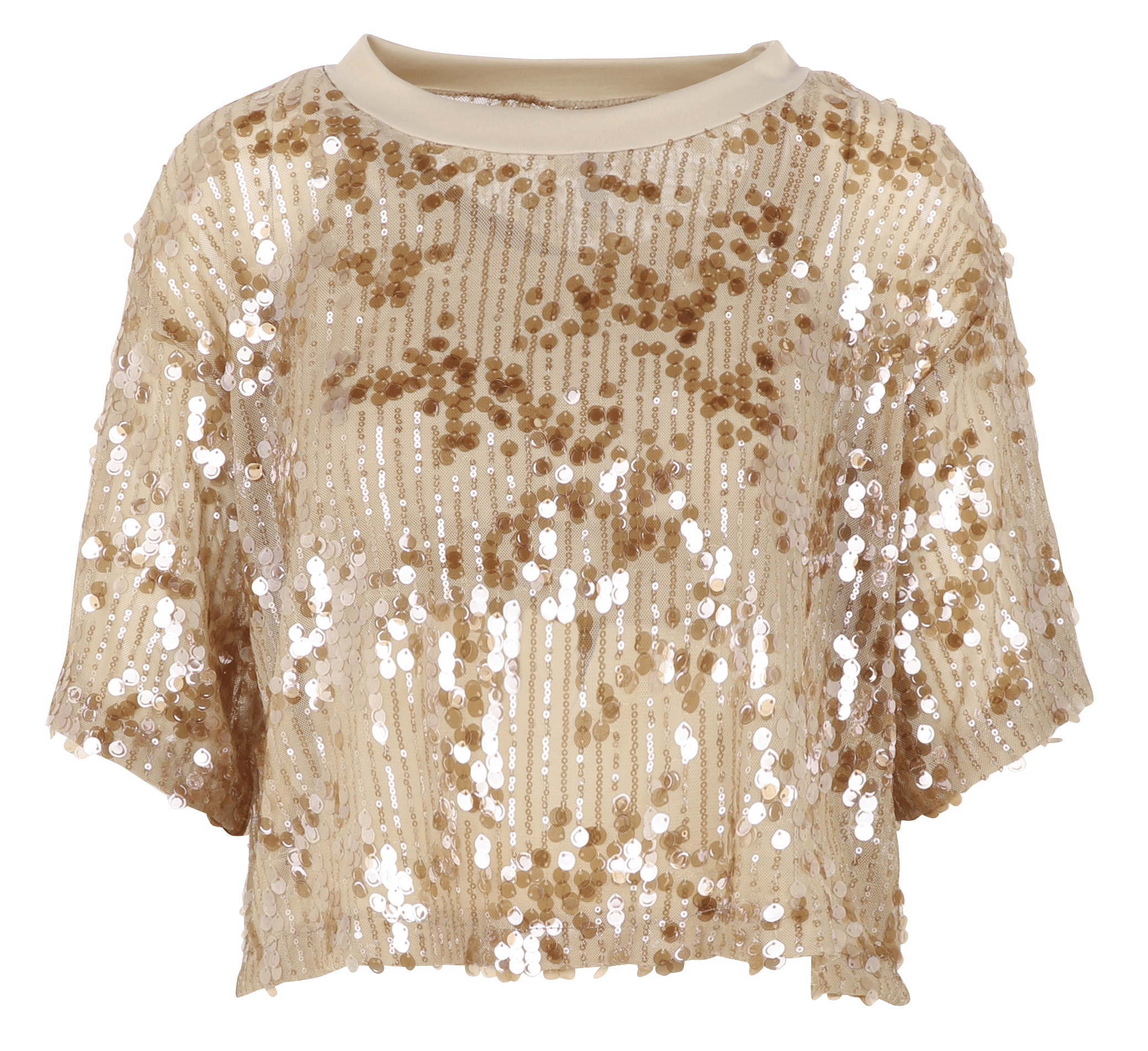 Tee-shirt à sequins manches courtes IMPERIAL Rose