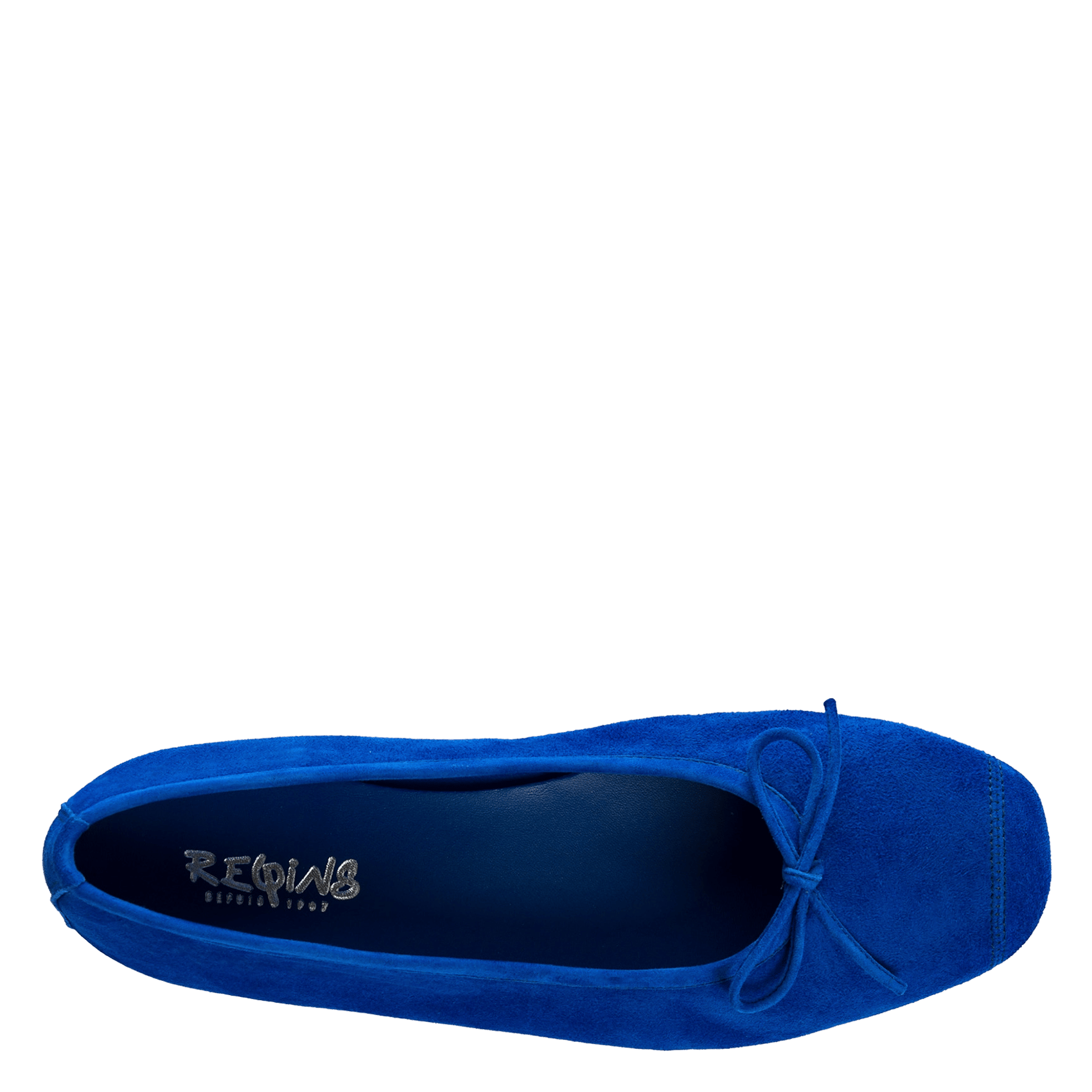 Ballerines en cuir Bleu