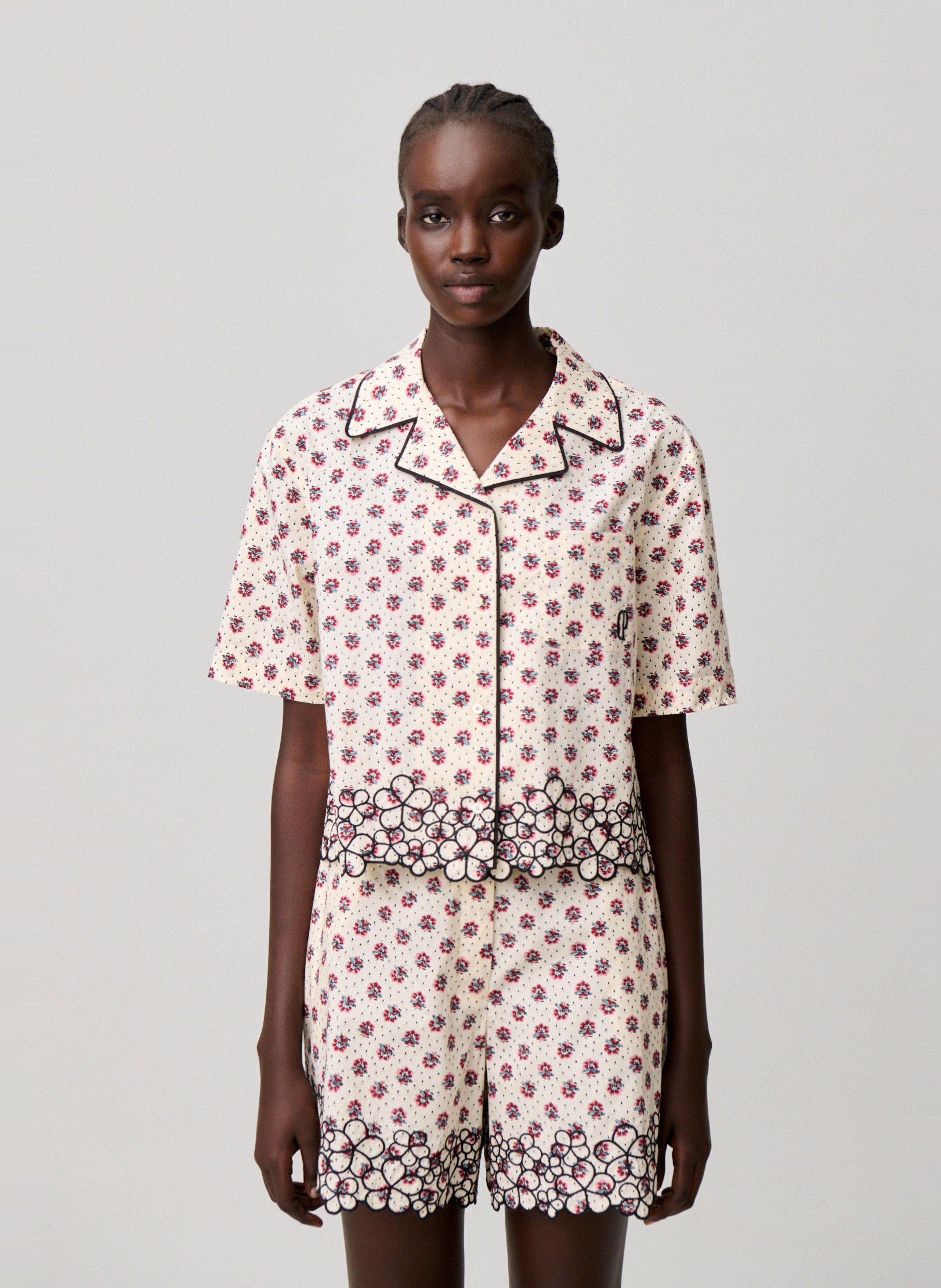 Chemise droite imprimée CLAUDIE PIERLOT Multicolore