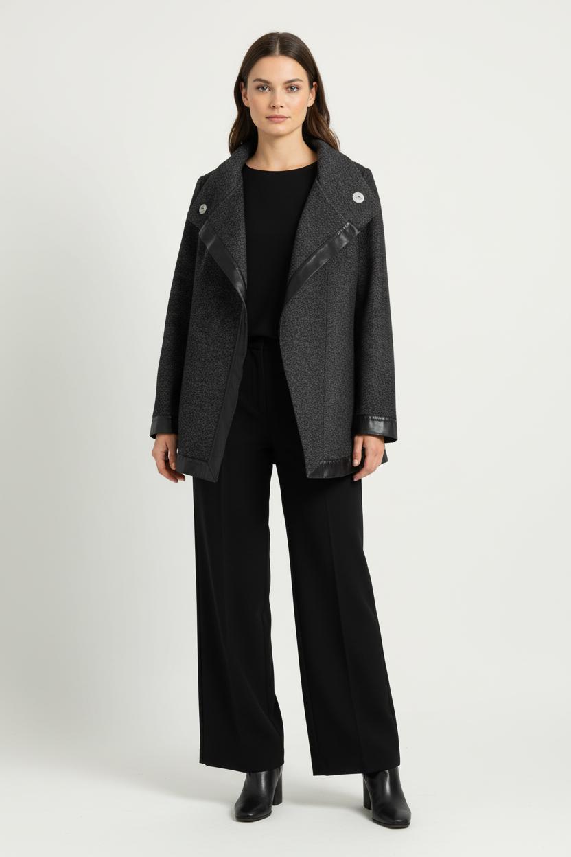 Manteau court MAX MARA - Seconde Main Noir
