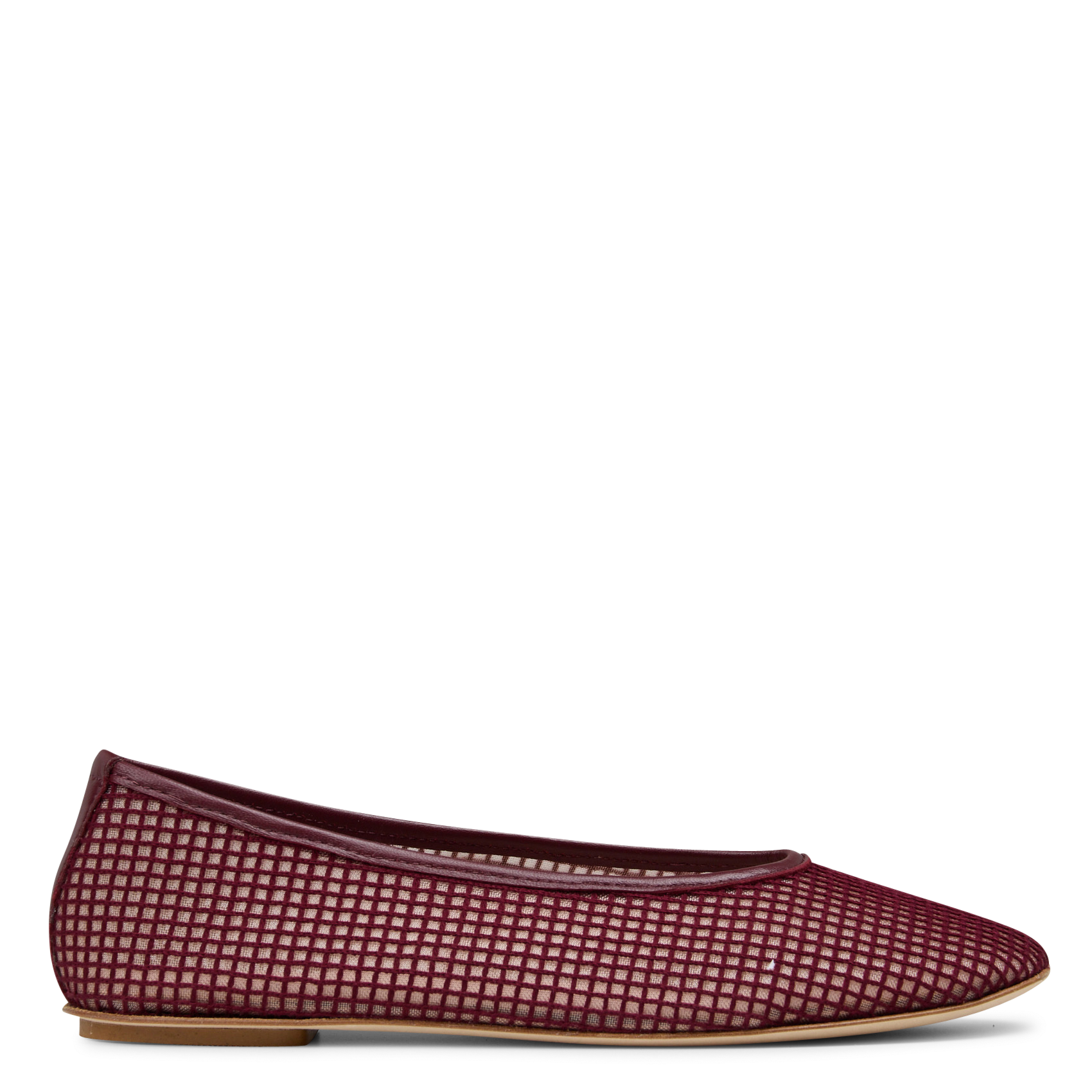 Lederballerinas mit Ajourmuster ODARE Rot