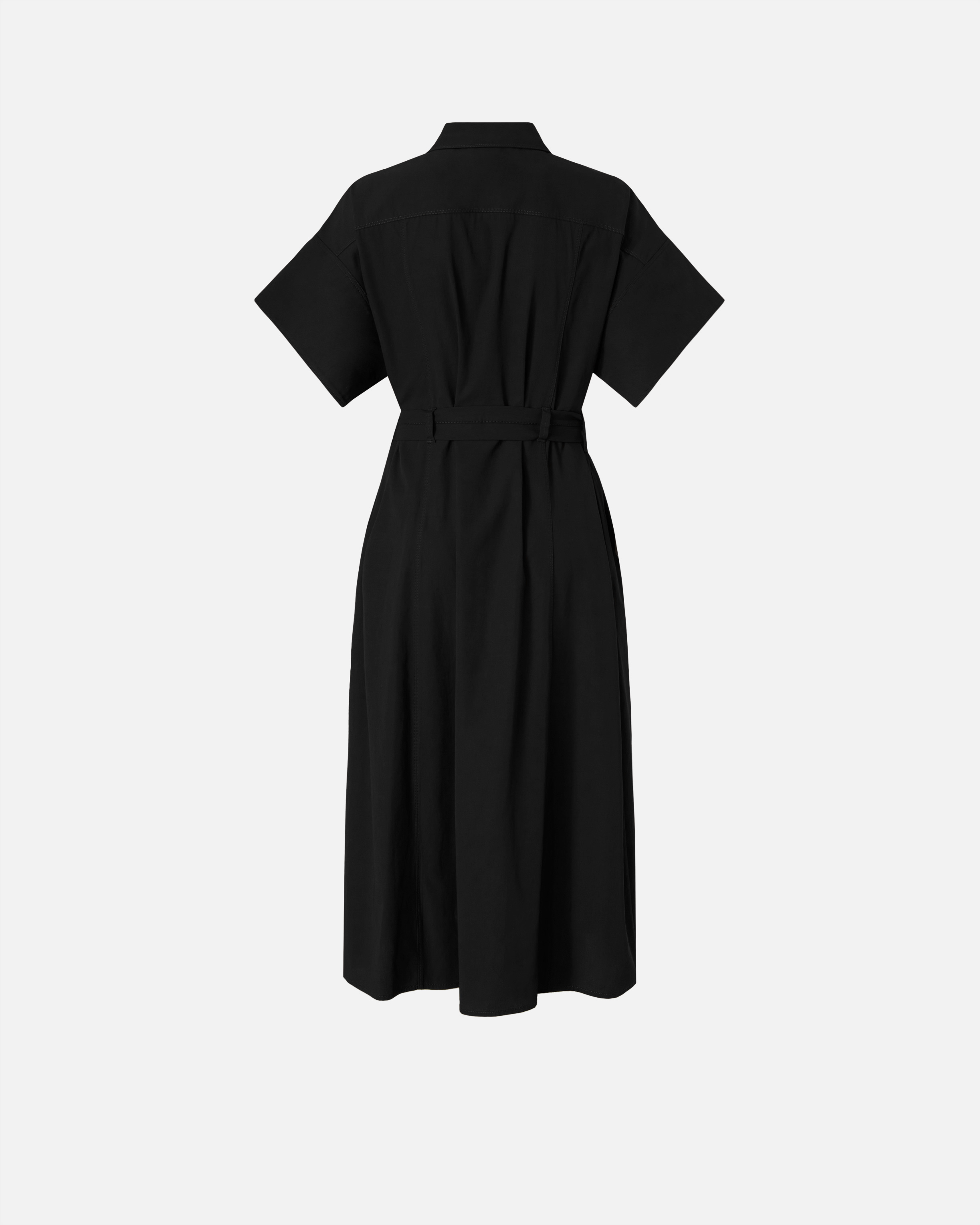 Robe chemise midi ceinturée PINKO Noir