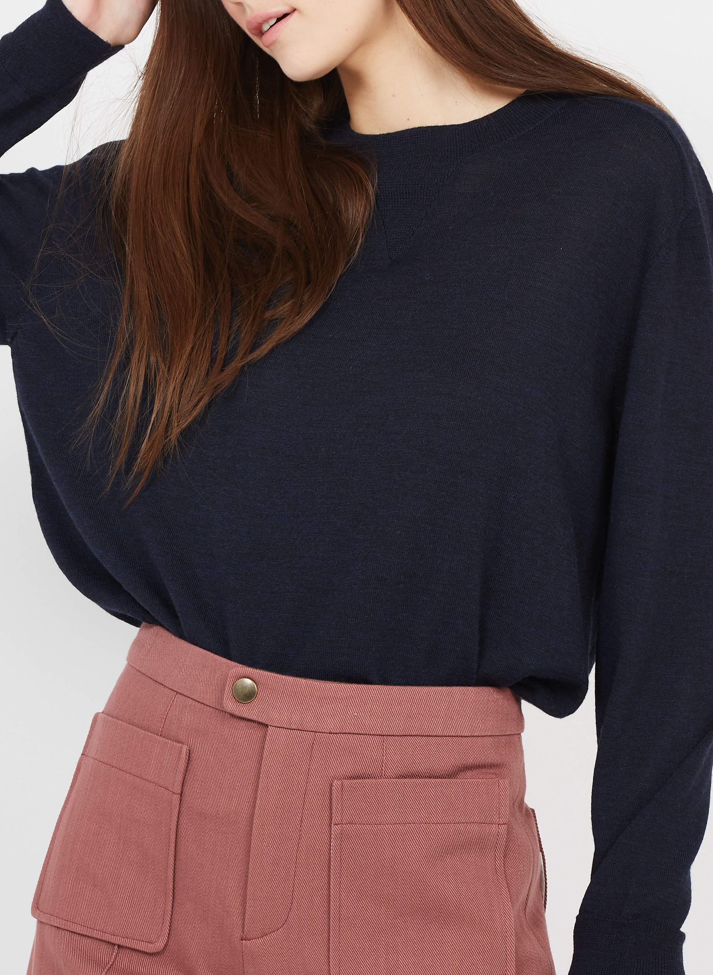 Blue wool sweater SOEUR Blue