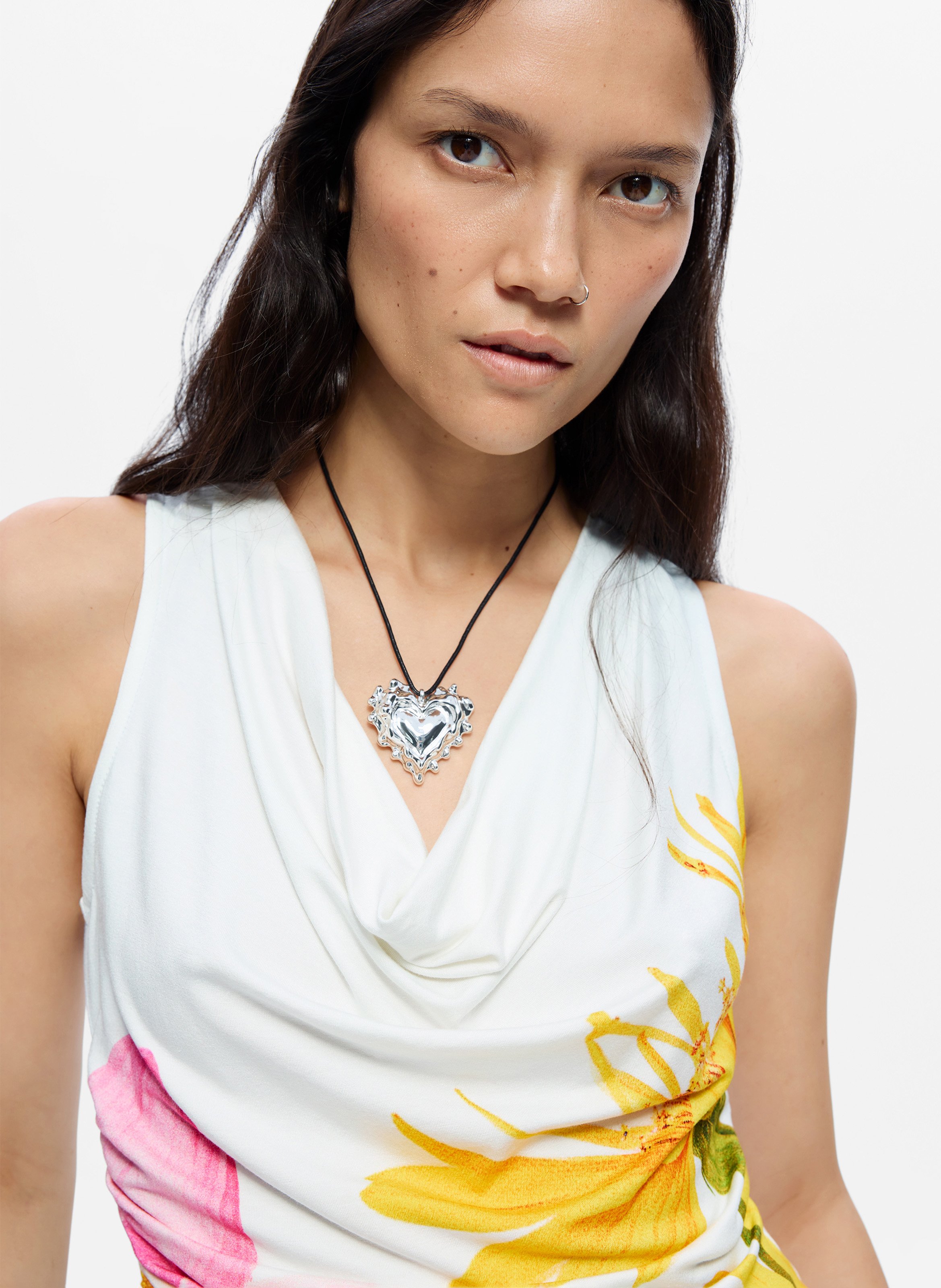 Top moulant imprimé DESIGUAL Multicolore