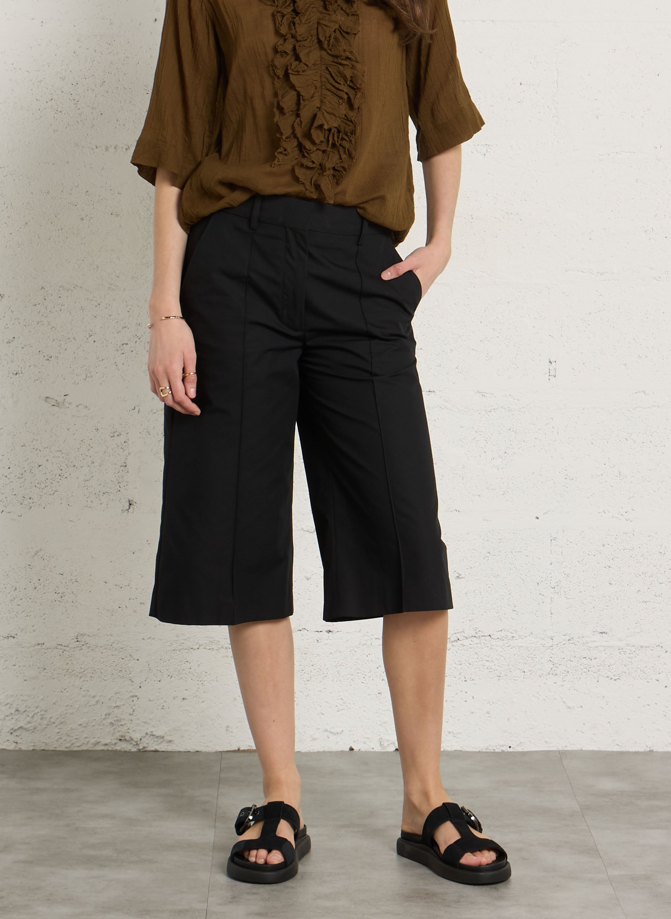 Baumwoll-Bermudas LAURENCE BRAS Schwarz