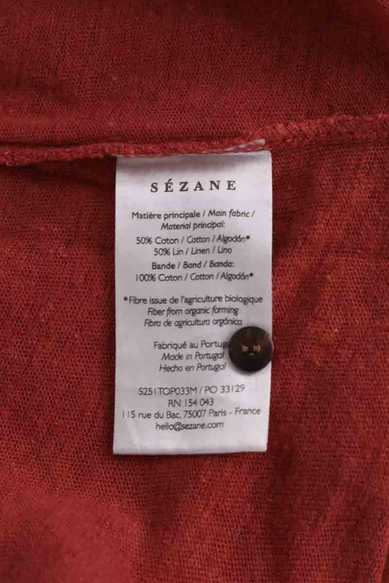 Top sans manche SEZANE - Seconde main Rouge