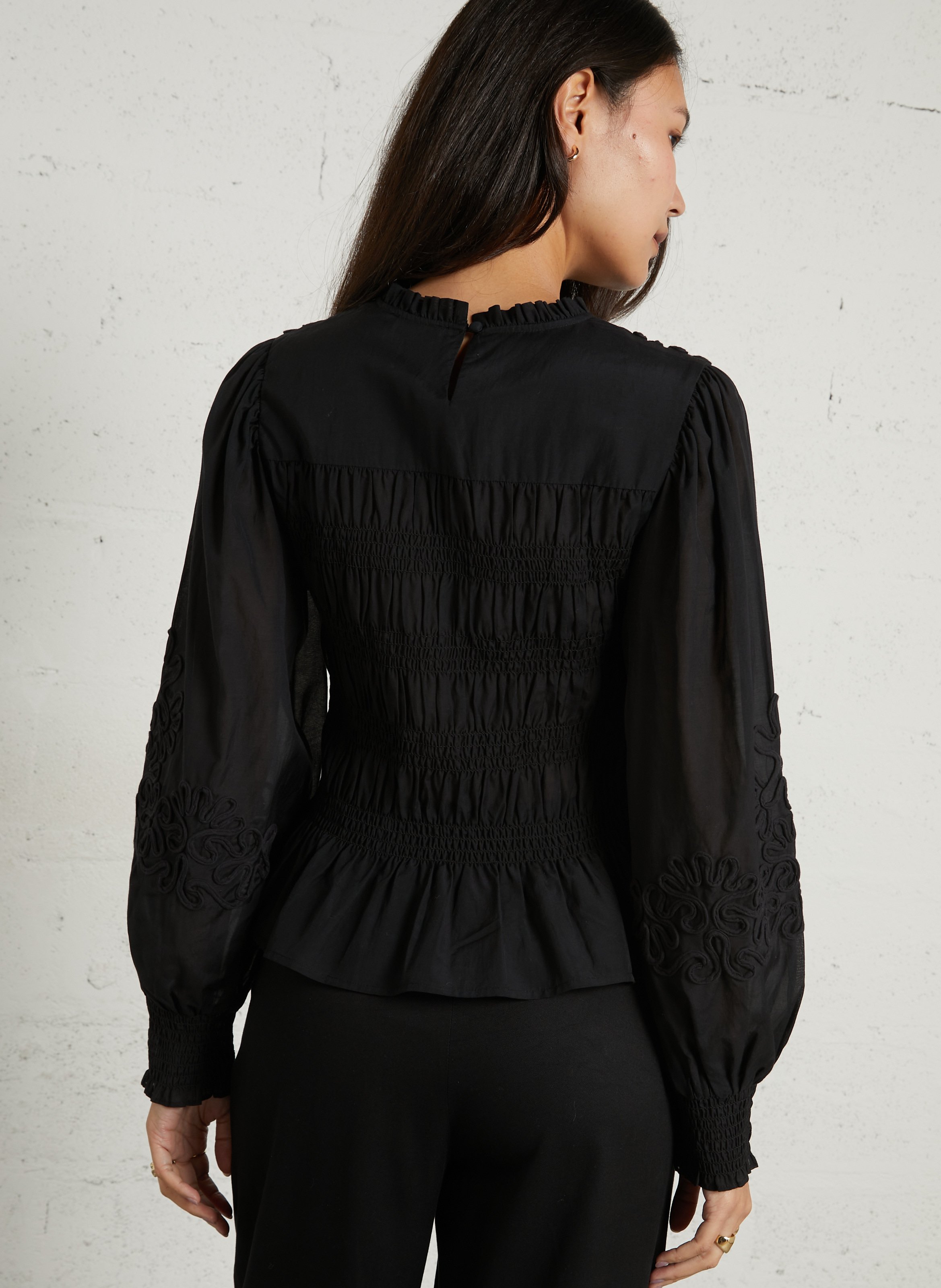Blouse col rond  LOUISE MISHA Noir
