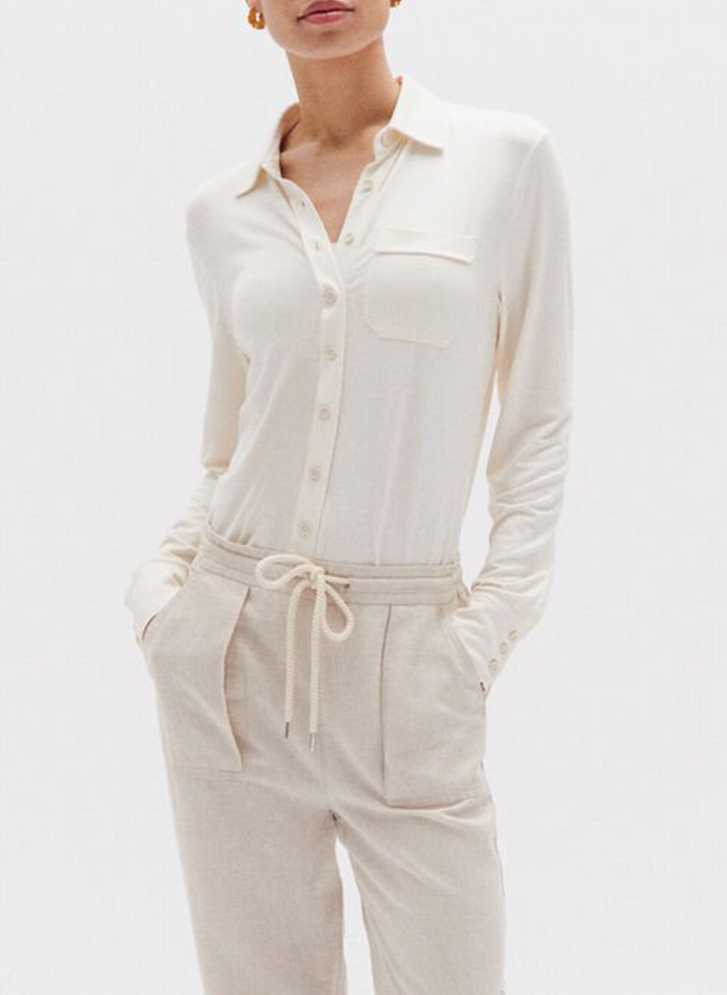 Shirt with classic collar CAROLL Beige