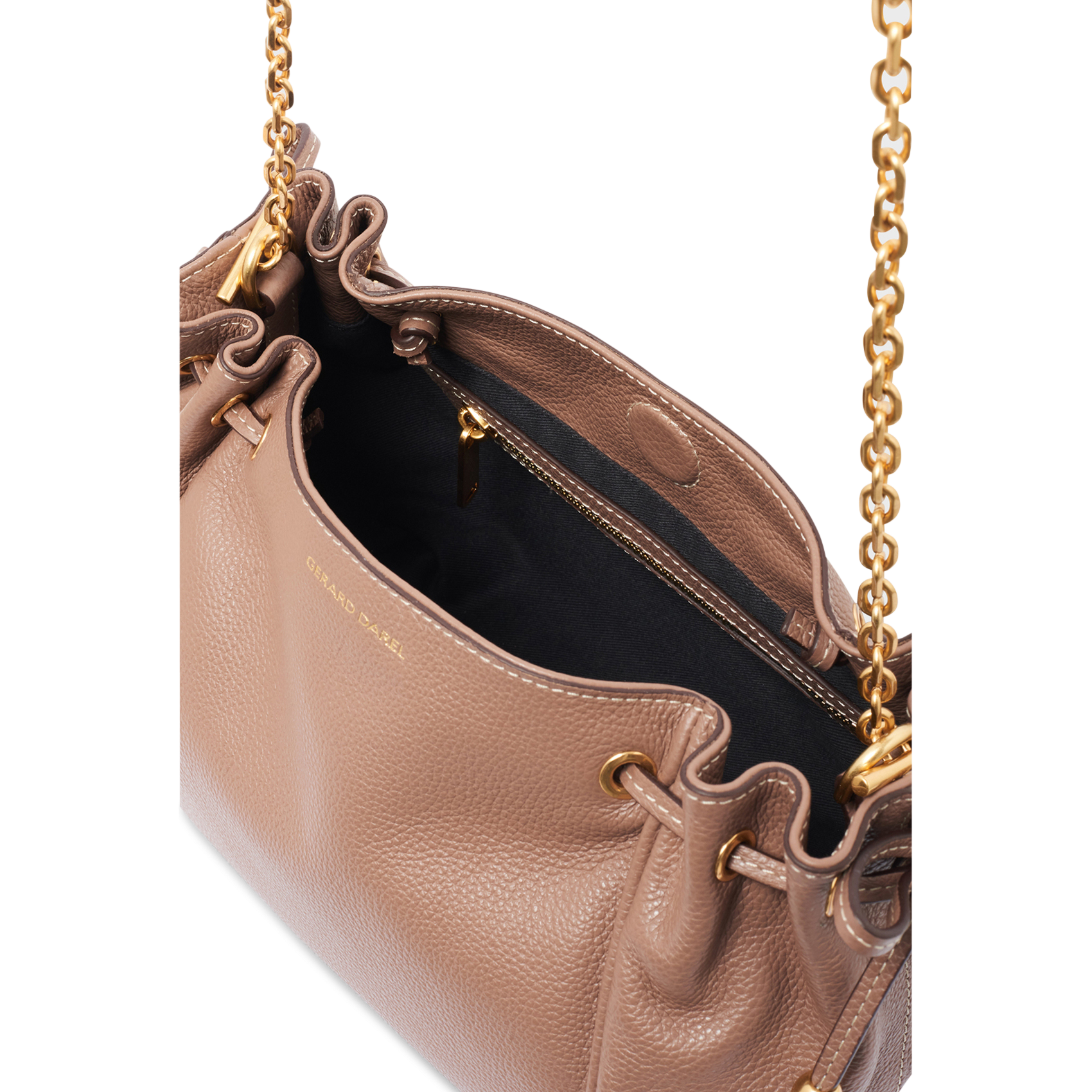 Bolso bandolera de piel GERARD DAREL Marron