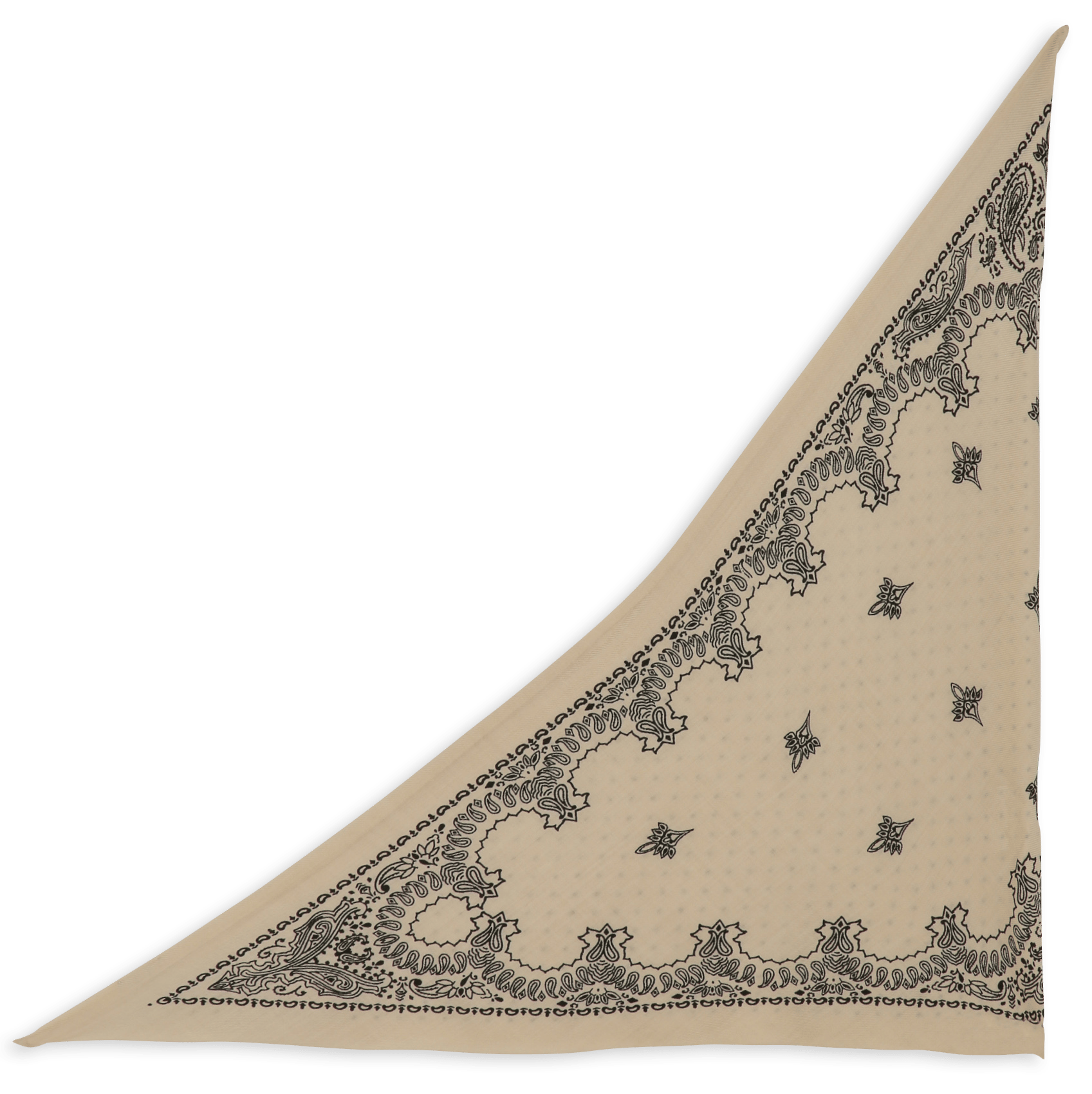 Wool triangle scarf  Creme