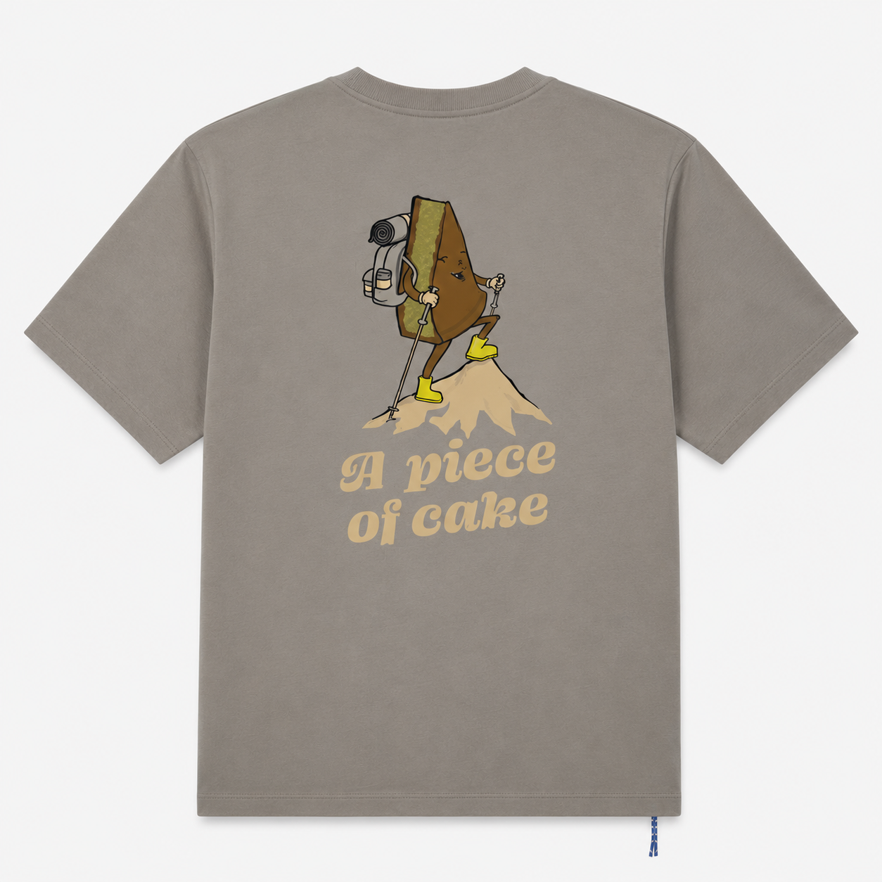 Short-sleeved oversize Thor play printed t-shirt a piece of cake SERGE BLANCO Beige