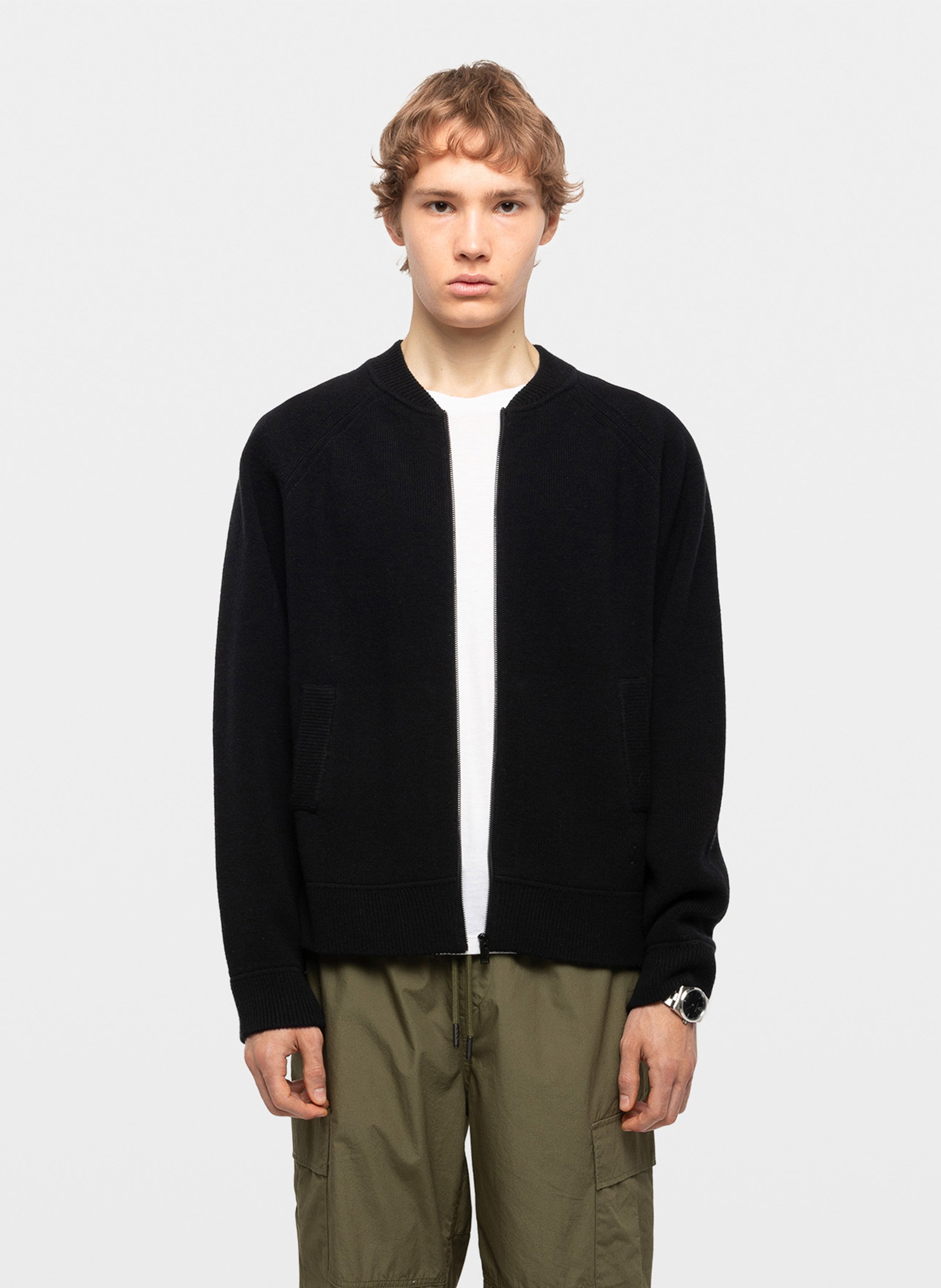 Rundhals-Cardigan aus Wollmix ZADIG&VOLTAIRE Schwarz
