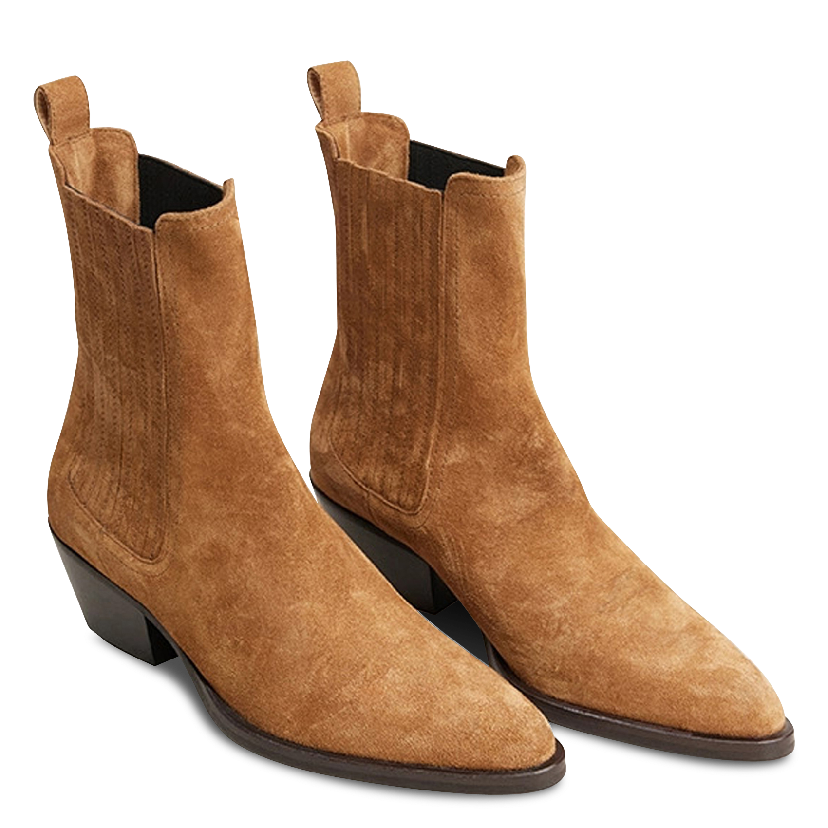Spitze Lederstiefeletten JONAK Braun