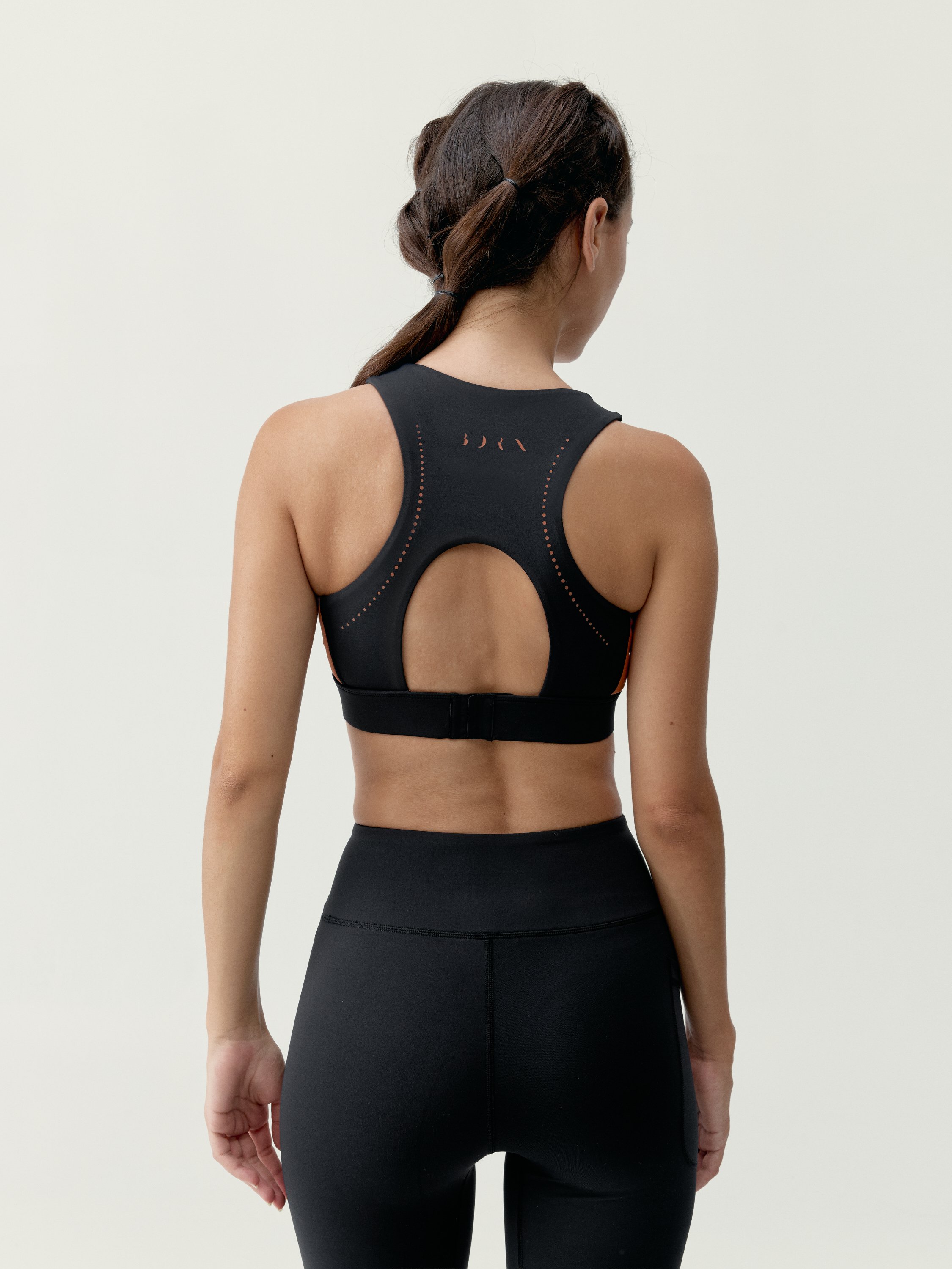 Women's high support quick-drying sports bra BORN Black