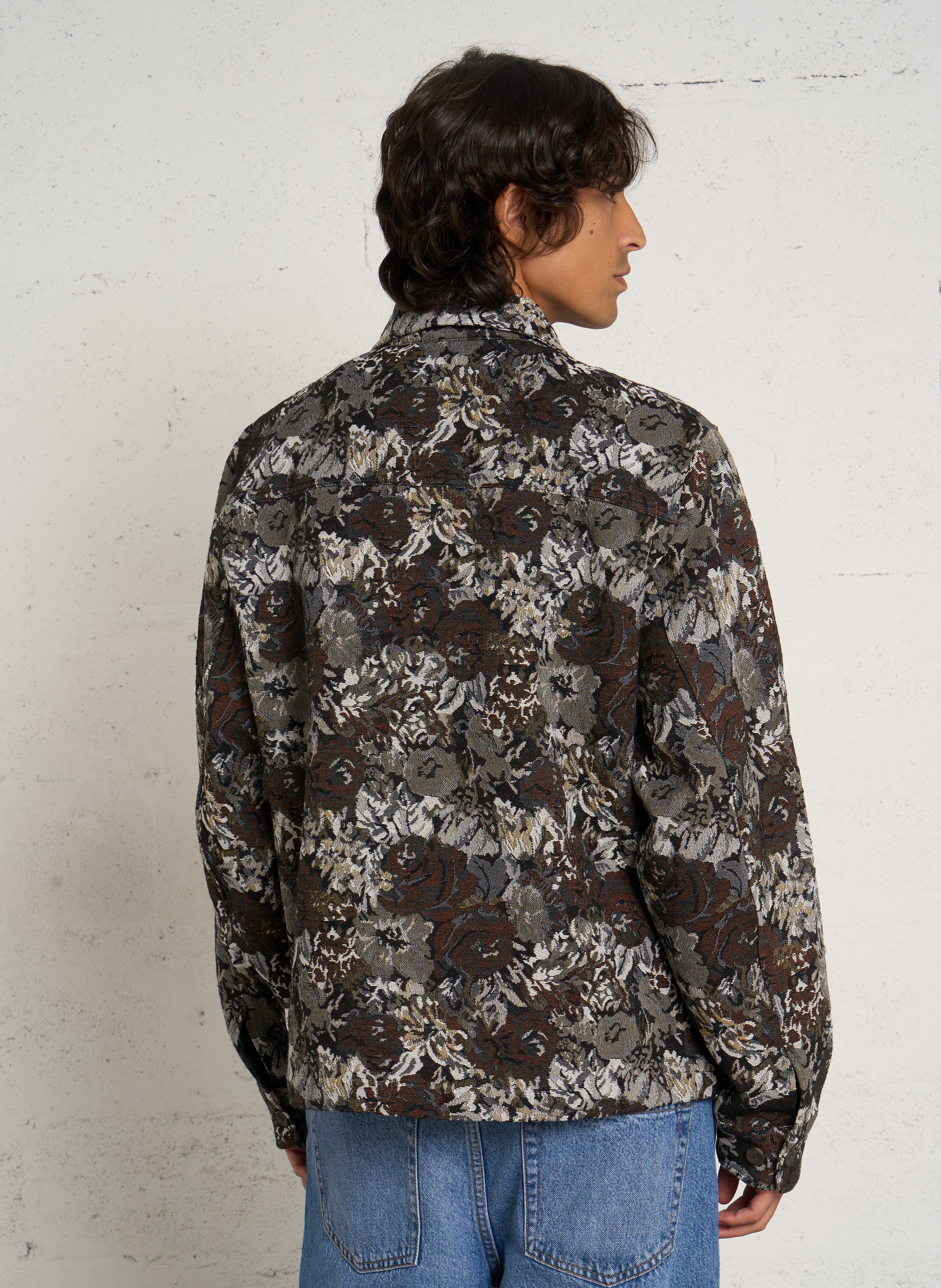 Veste ample imprimée florale LES DEUX Beige