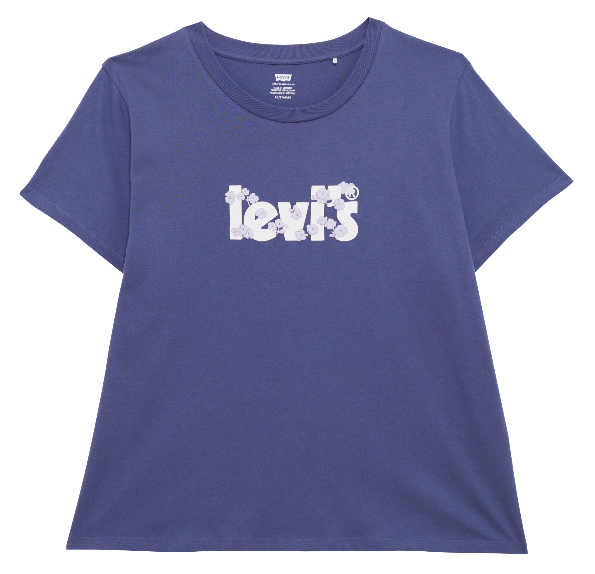 Tee-shirt col rond sérigraphié en coton  LEVI'S