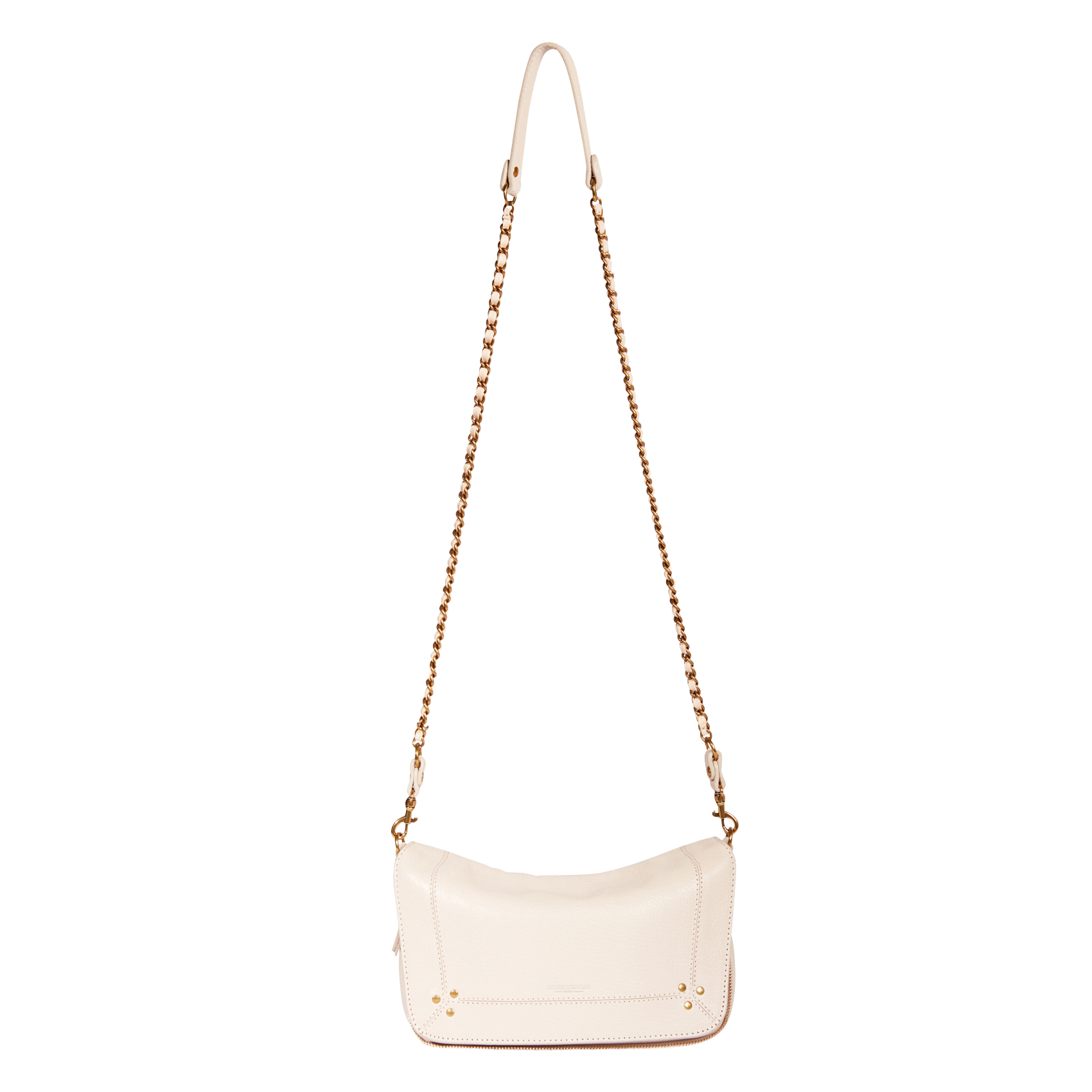 Leather shoulder bag JEROME DREYFUSS Beige