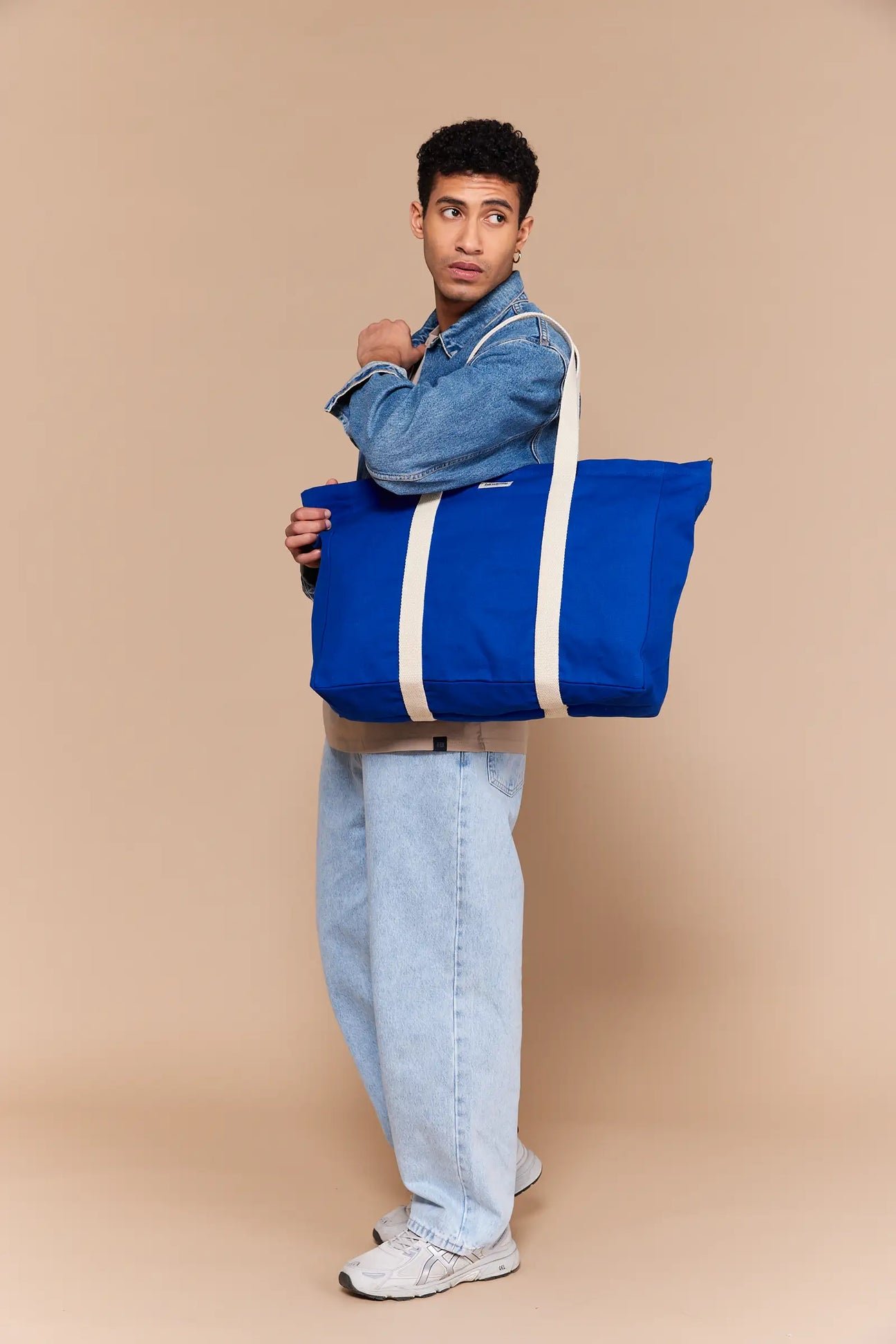 Cotton tote bag Blue