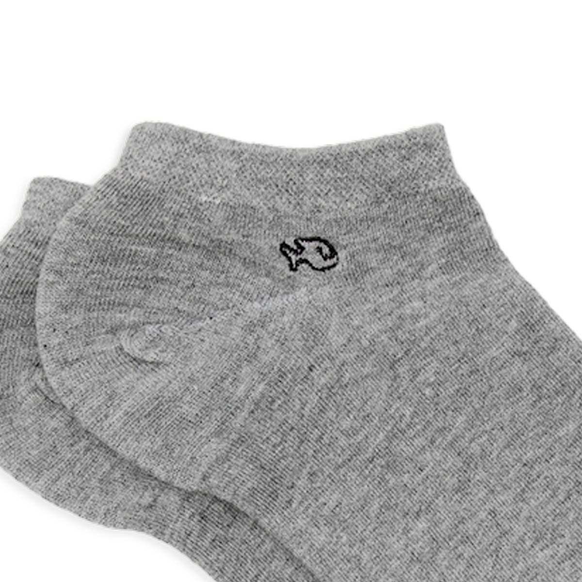 Solid combed cotton ankle socks BILLYBELT Grey