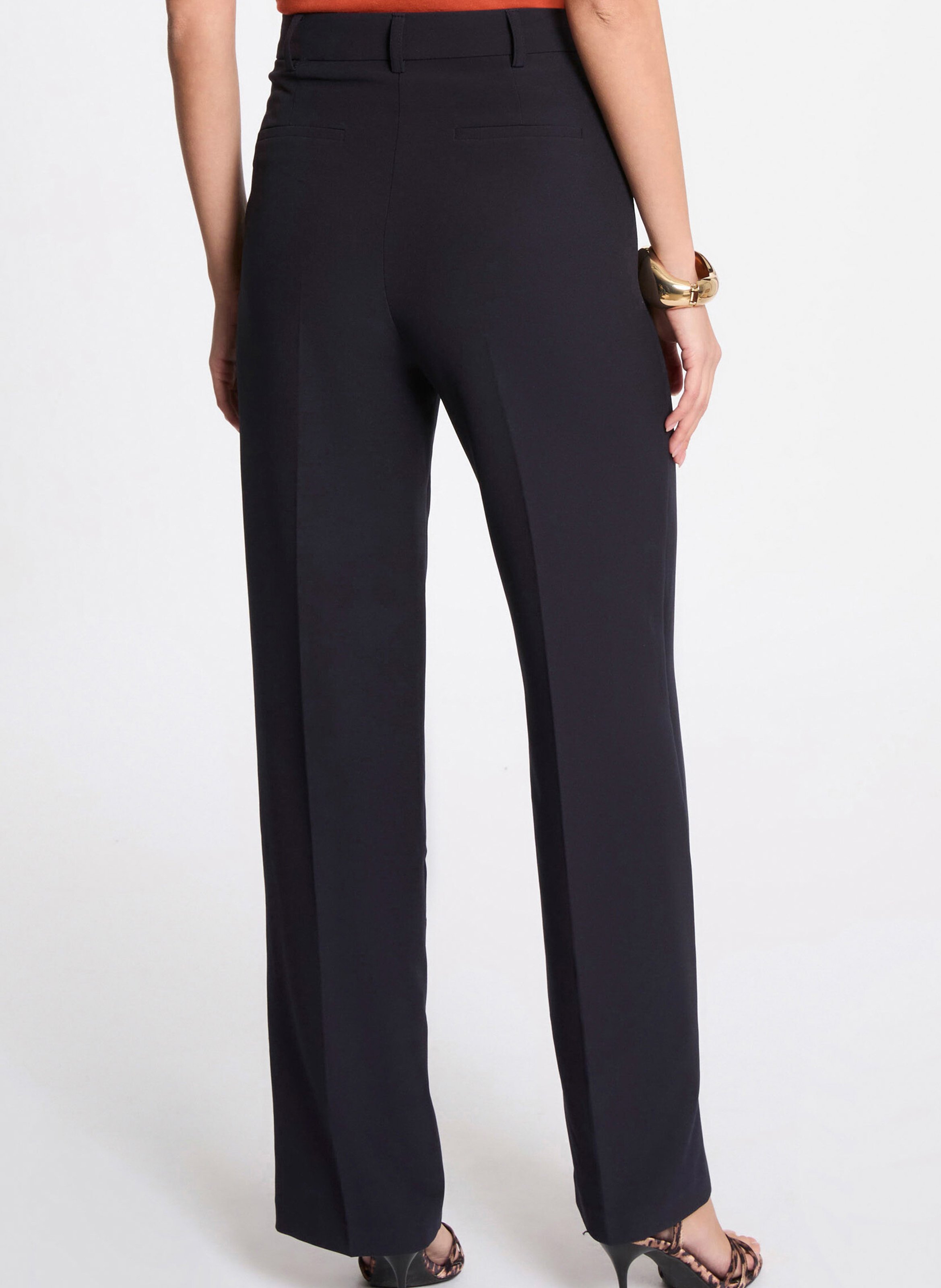 Rechte bandplooibroek MORGAN Blauw