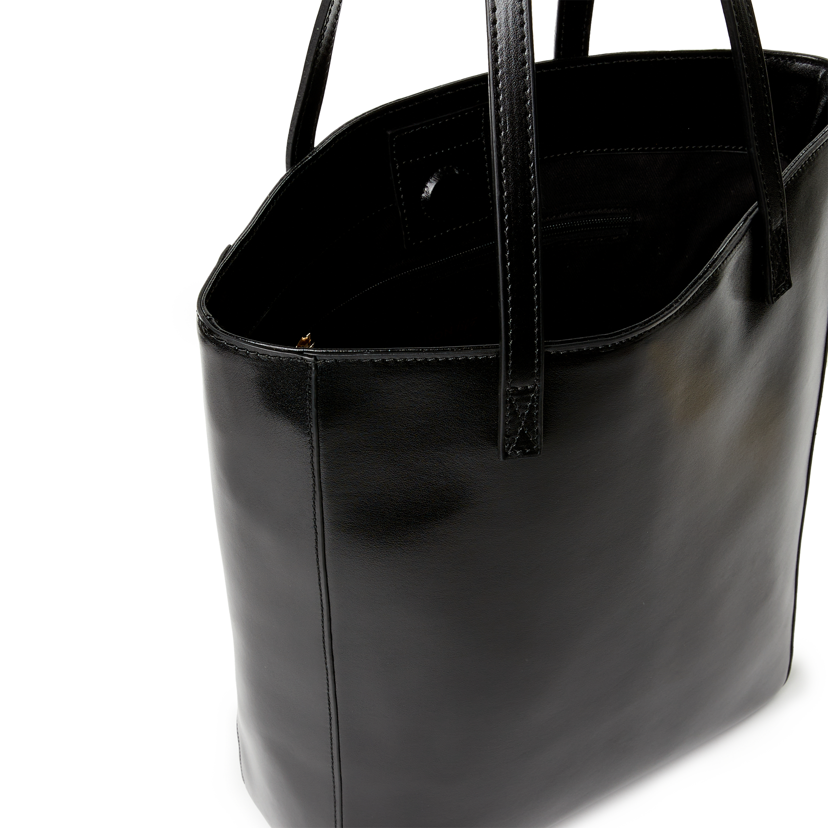 Leather tote bag SAISON 1865 Black