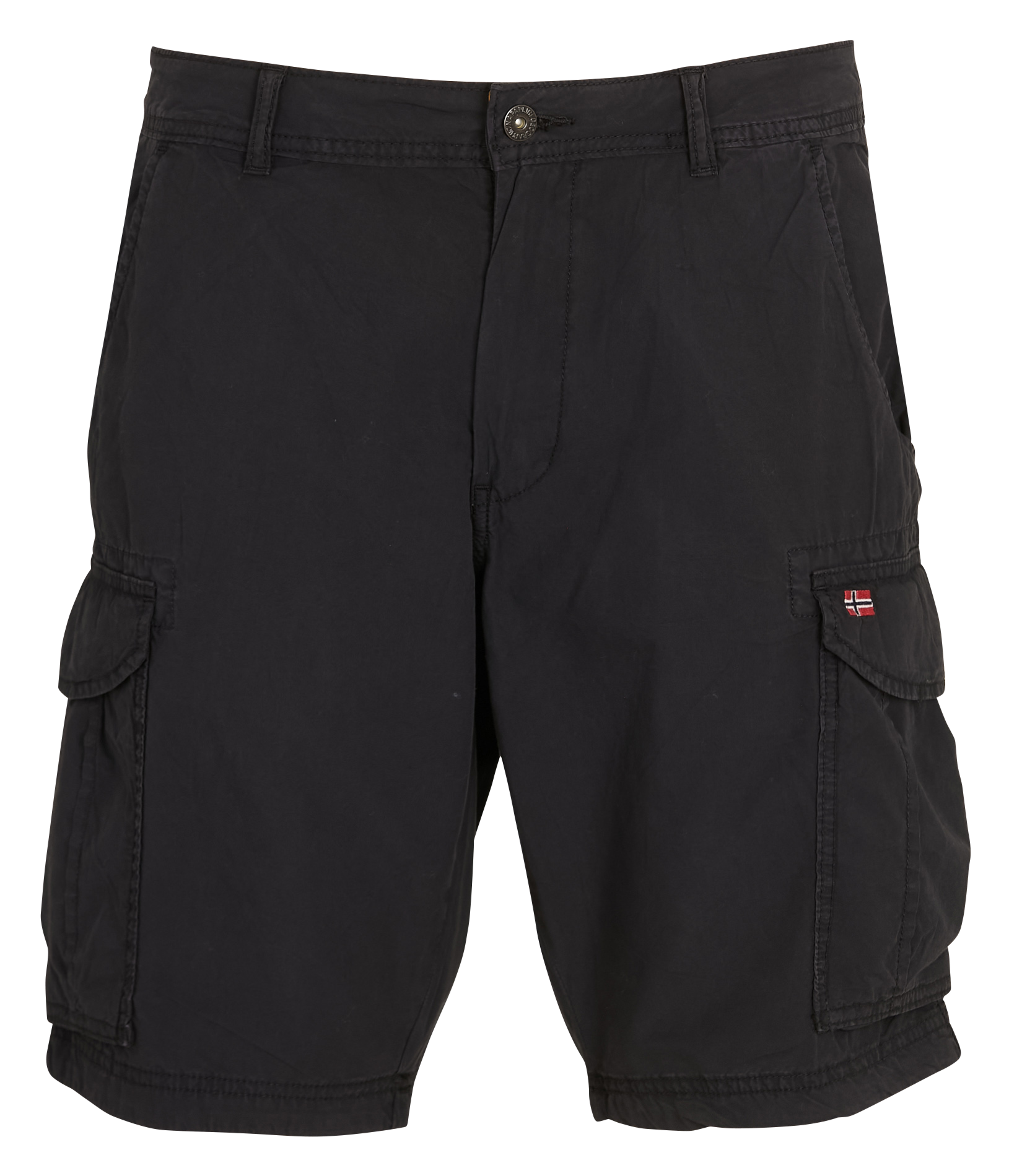 Straight cotton shorts NAPAPIJRI Black
