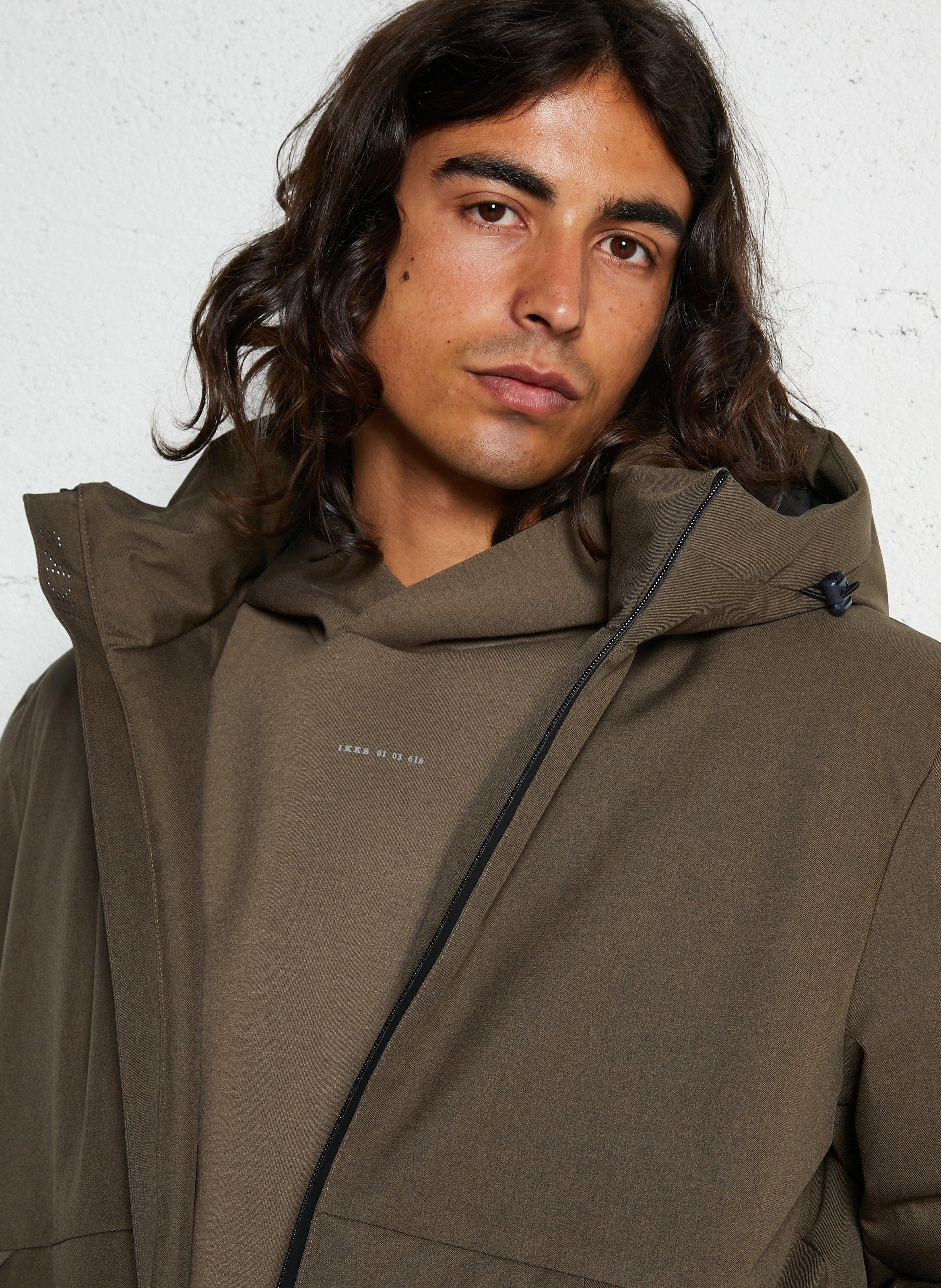 Wattierte Jacke mit Stehkragen, wasserdicht IKKS Braun