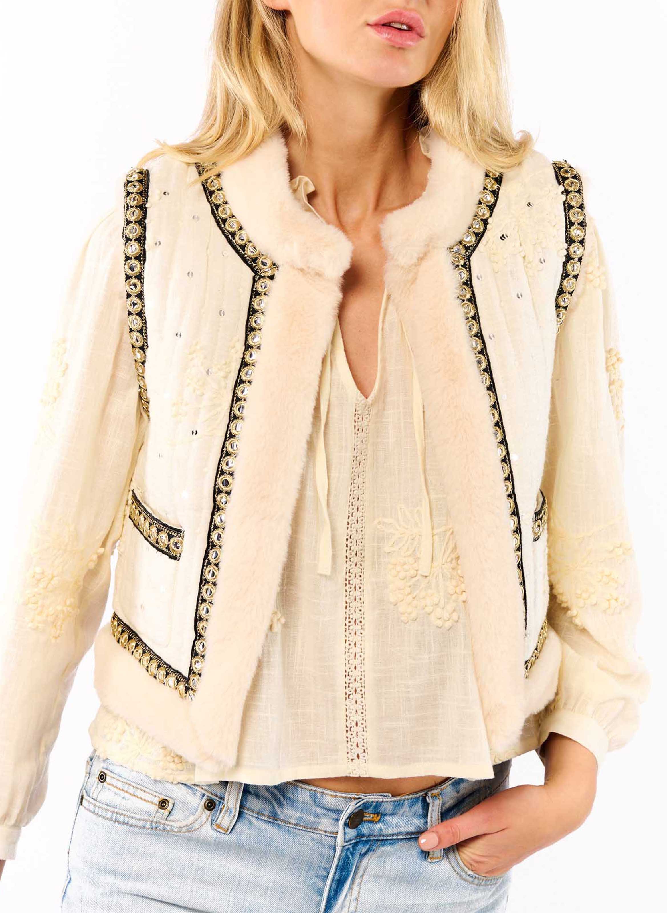 Straight cotton jacket WILD