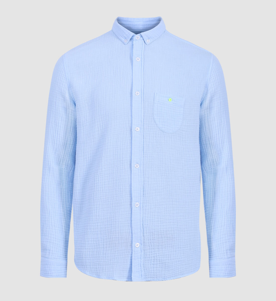 Light blue cotton gauze shirt GILI'S Blue