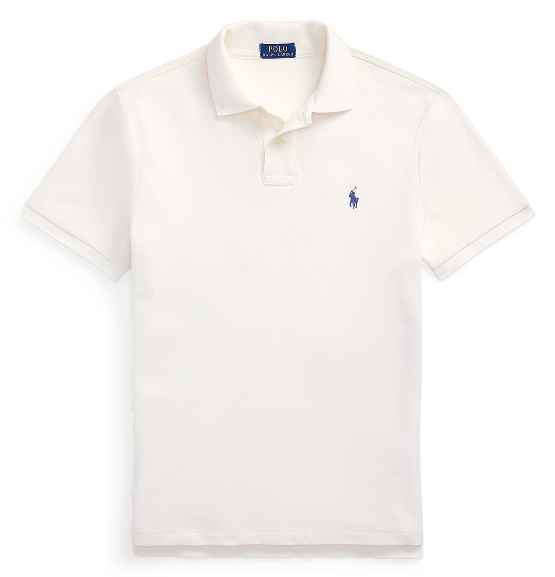 Getailleerde katoenen polo met korte mouwen POLO RALPH LAUREN Beige