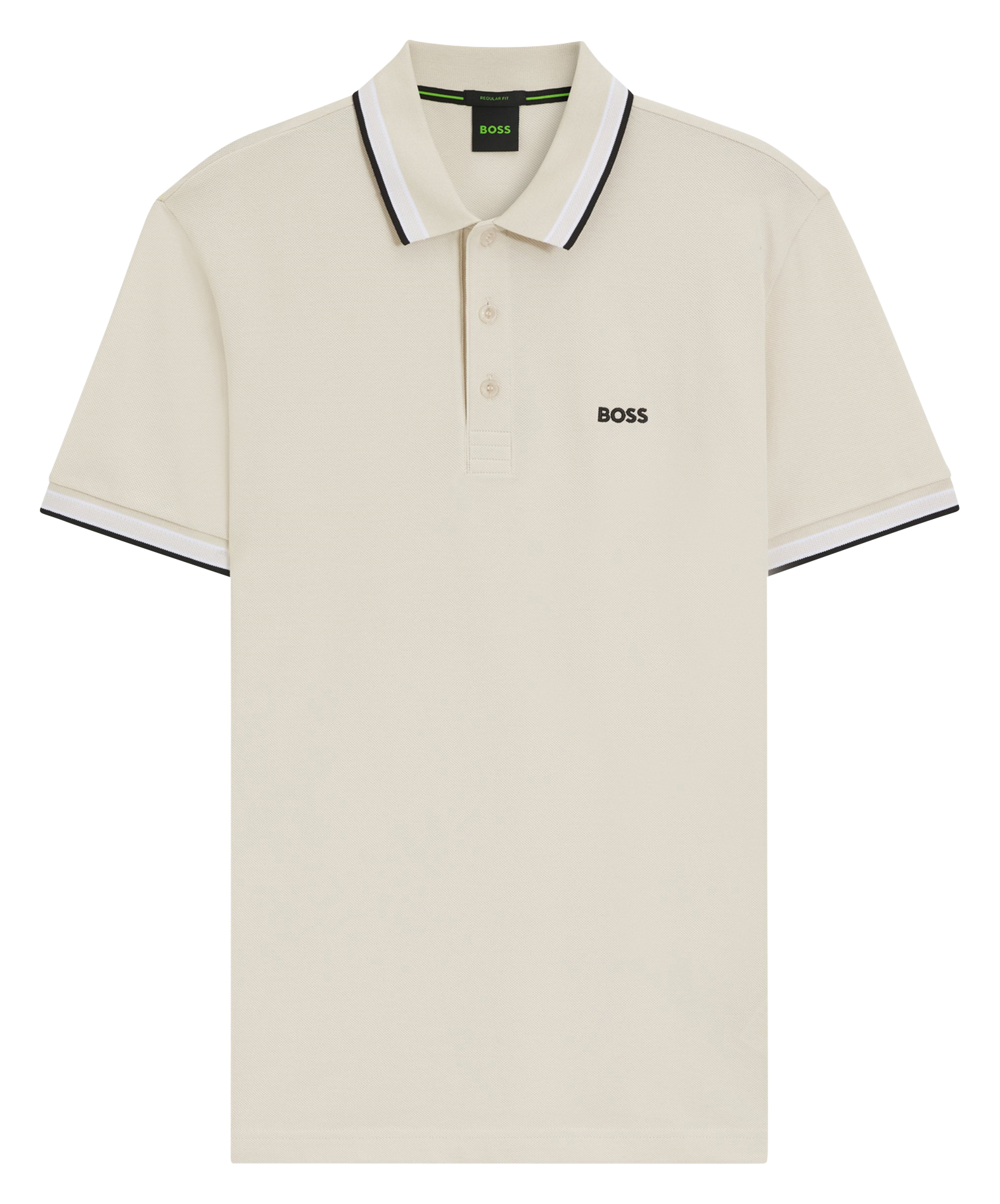 Regular-fit cotton polo shirt BOSS White