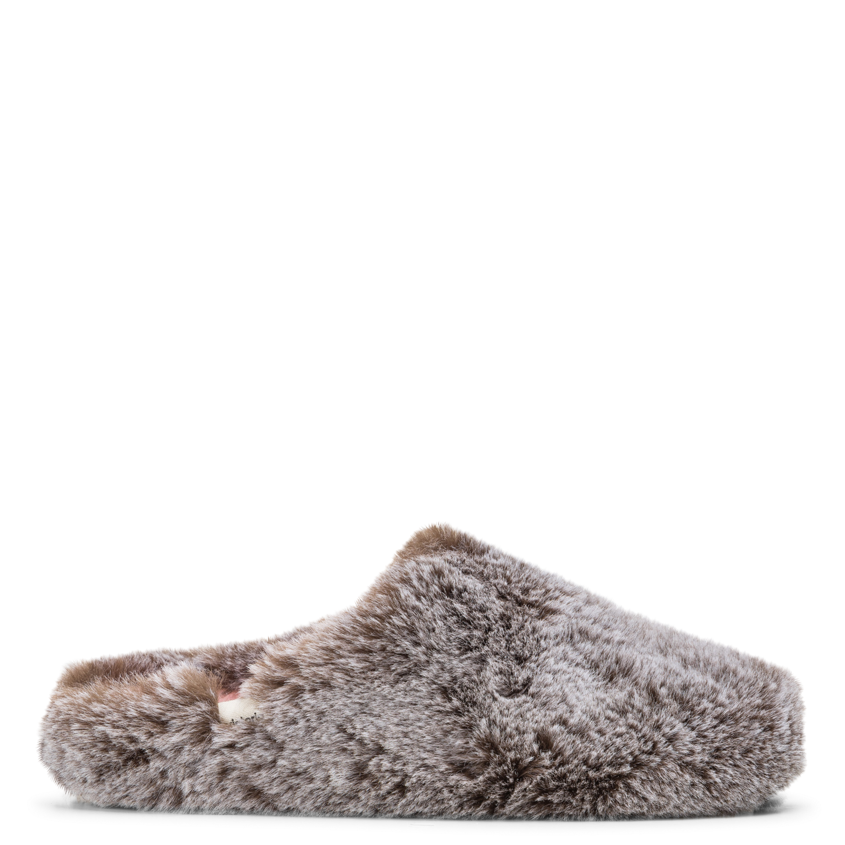 Faux fur slippers VICTORIA Brown