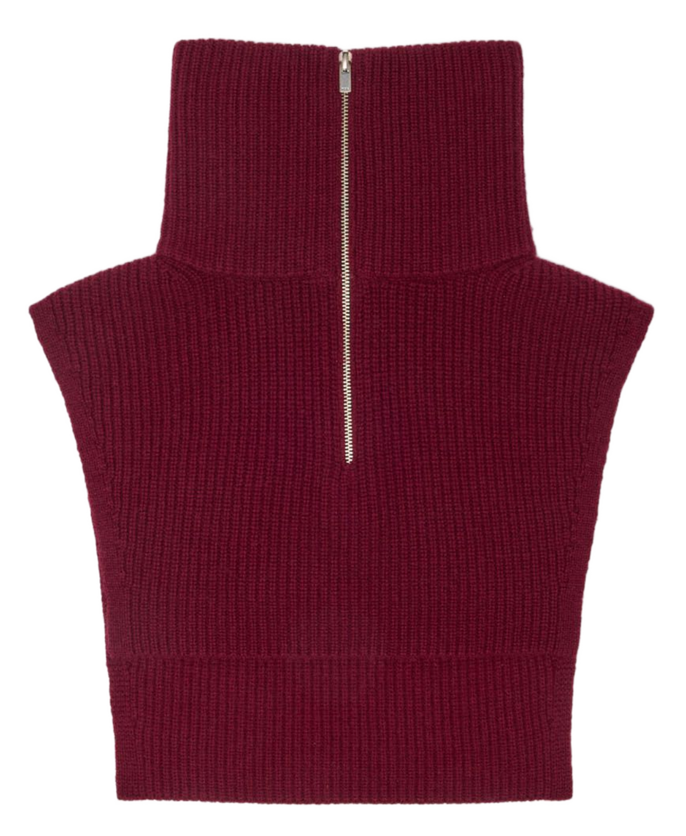 Col en laine et cachemire MAJE Rouge