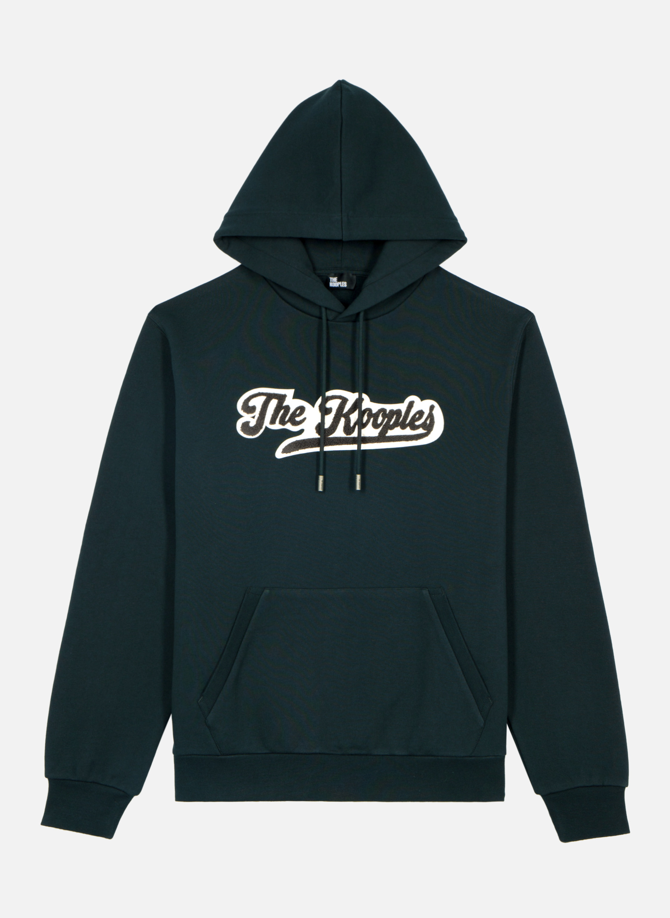 Hoodie with patch Green