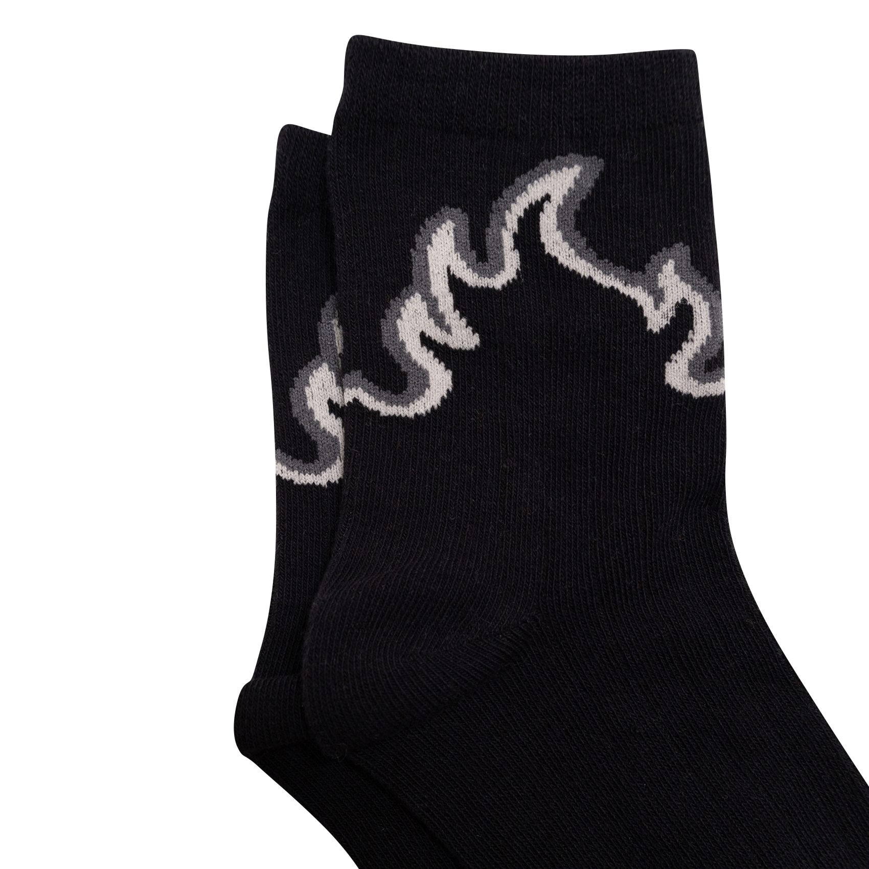 Lot de 3 paires de chaussettes en coton mélangé imprimé IKKS JUNIOR Noir
