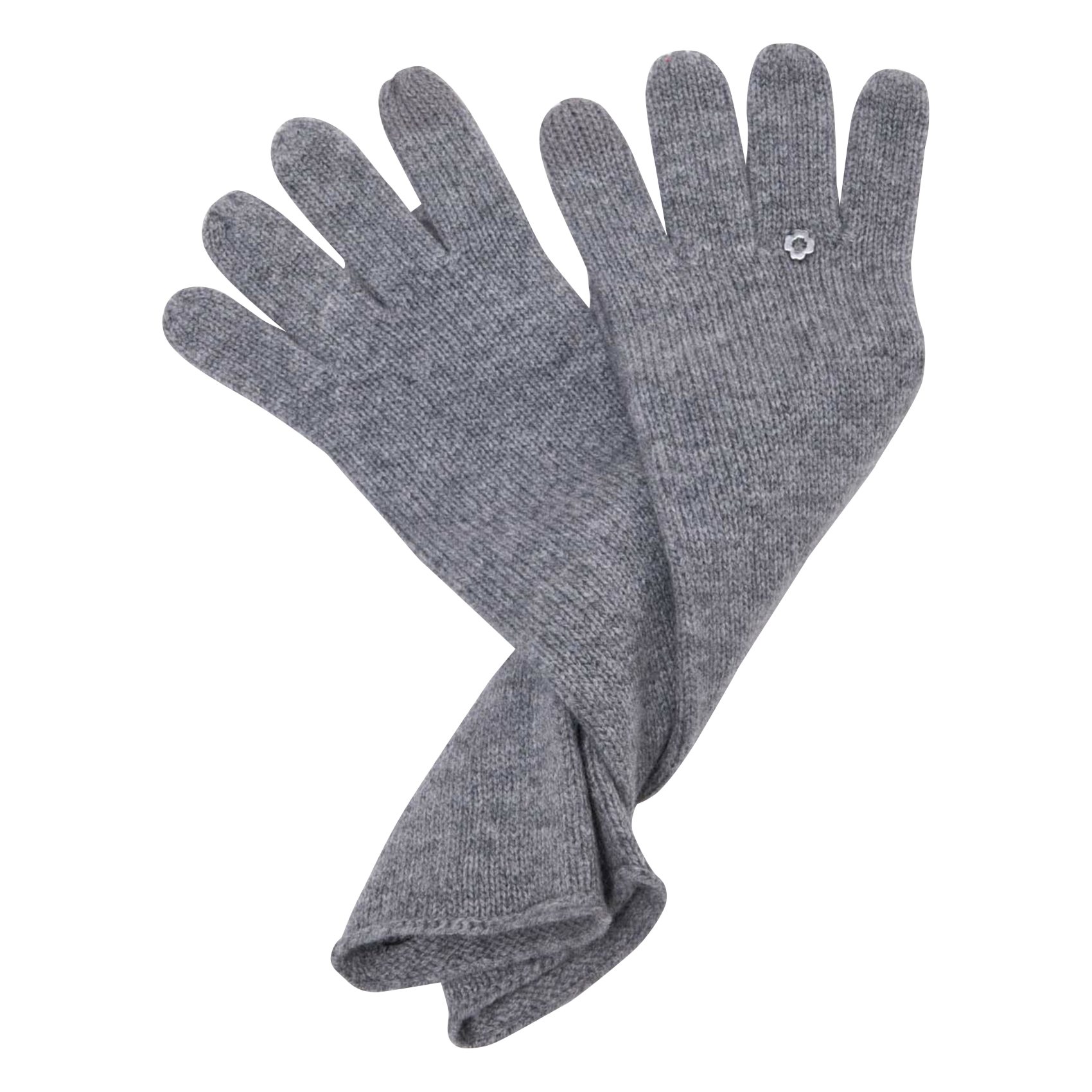 Handschuhe aus Wolle und Kaschmir MAJE Grau