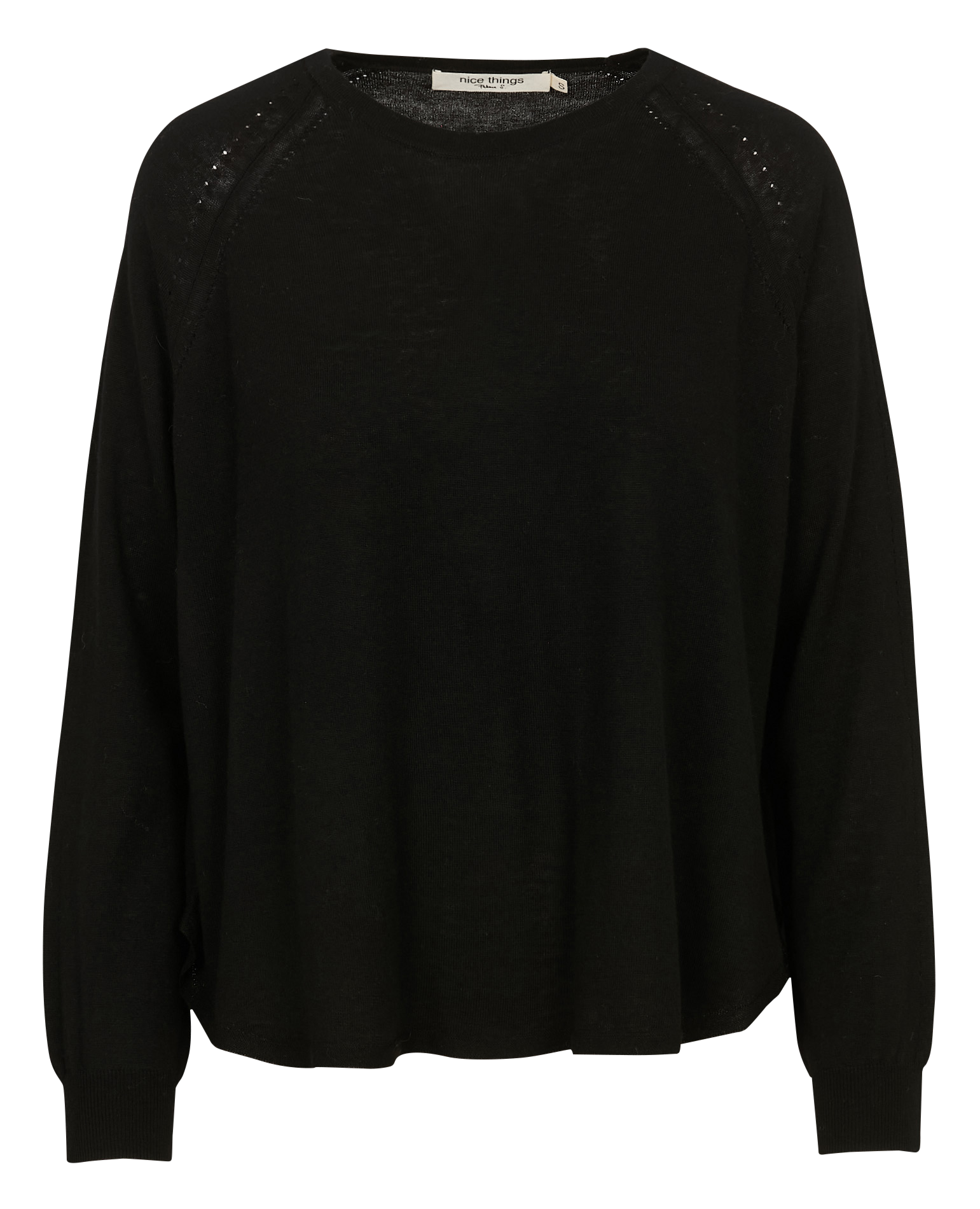 Pull oversize en maille NICE THINGS Noir