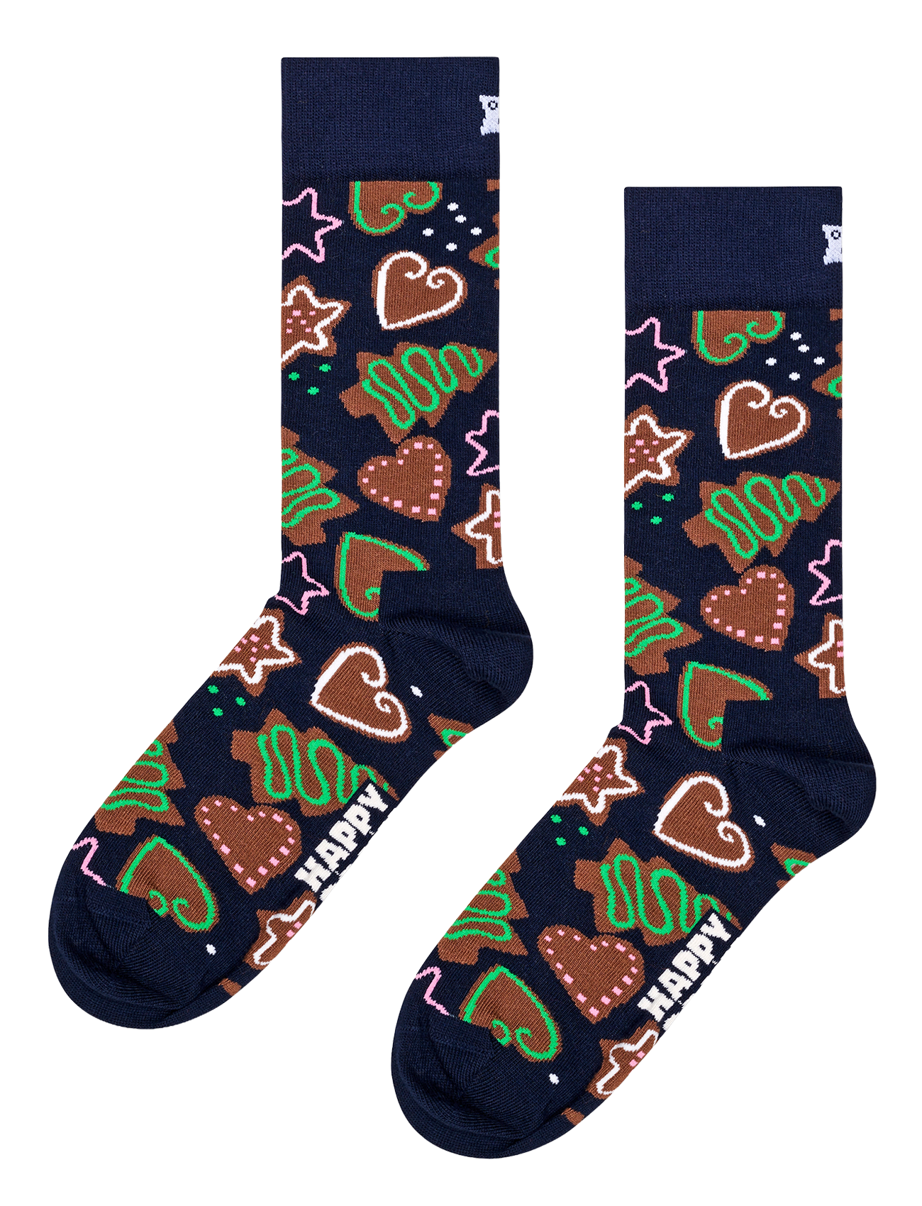 Set aus bedruckten Baumwollmischsocken HAPPY SOCKS Braun