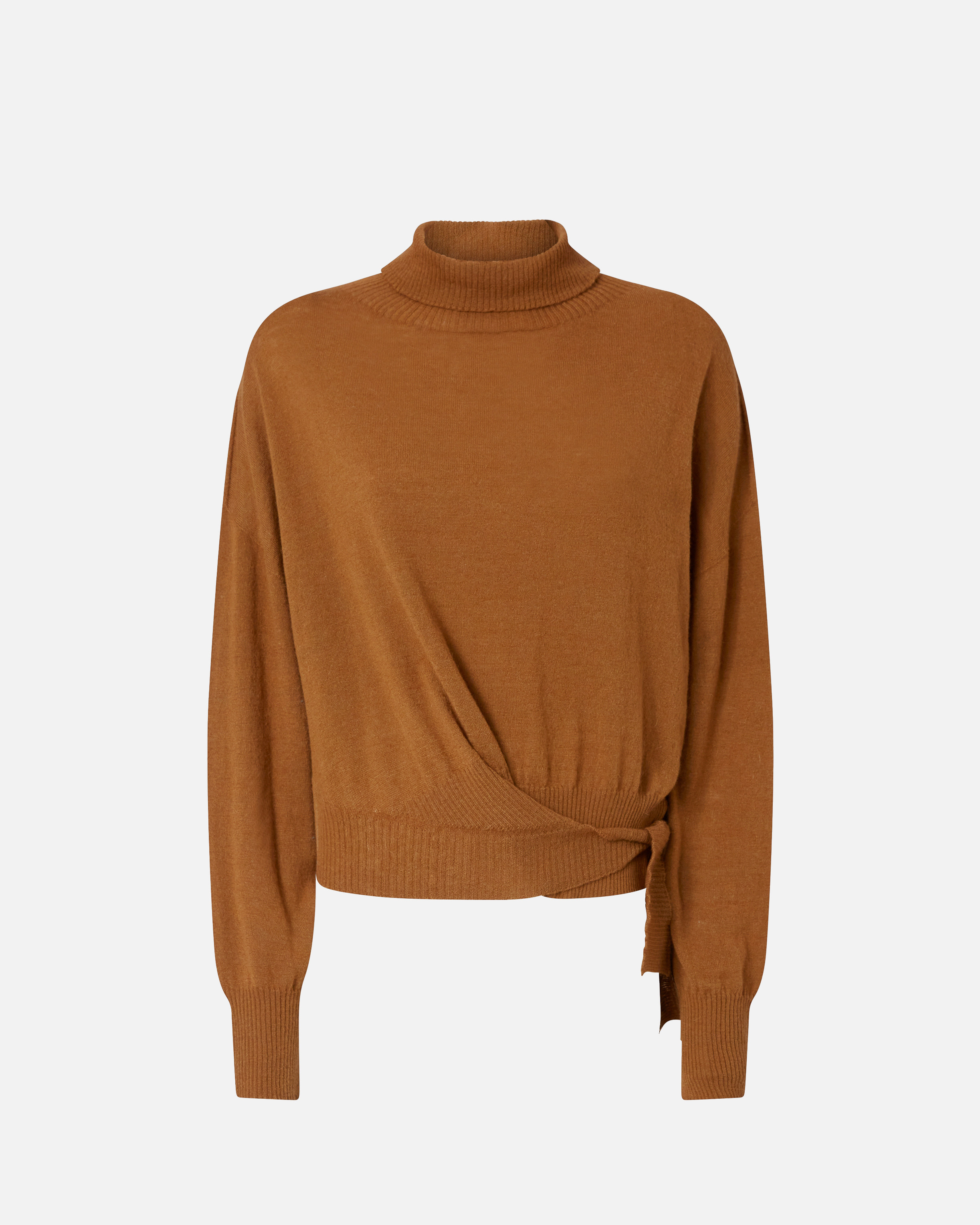 Knit turtleneck sweater PINKO Brown