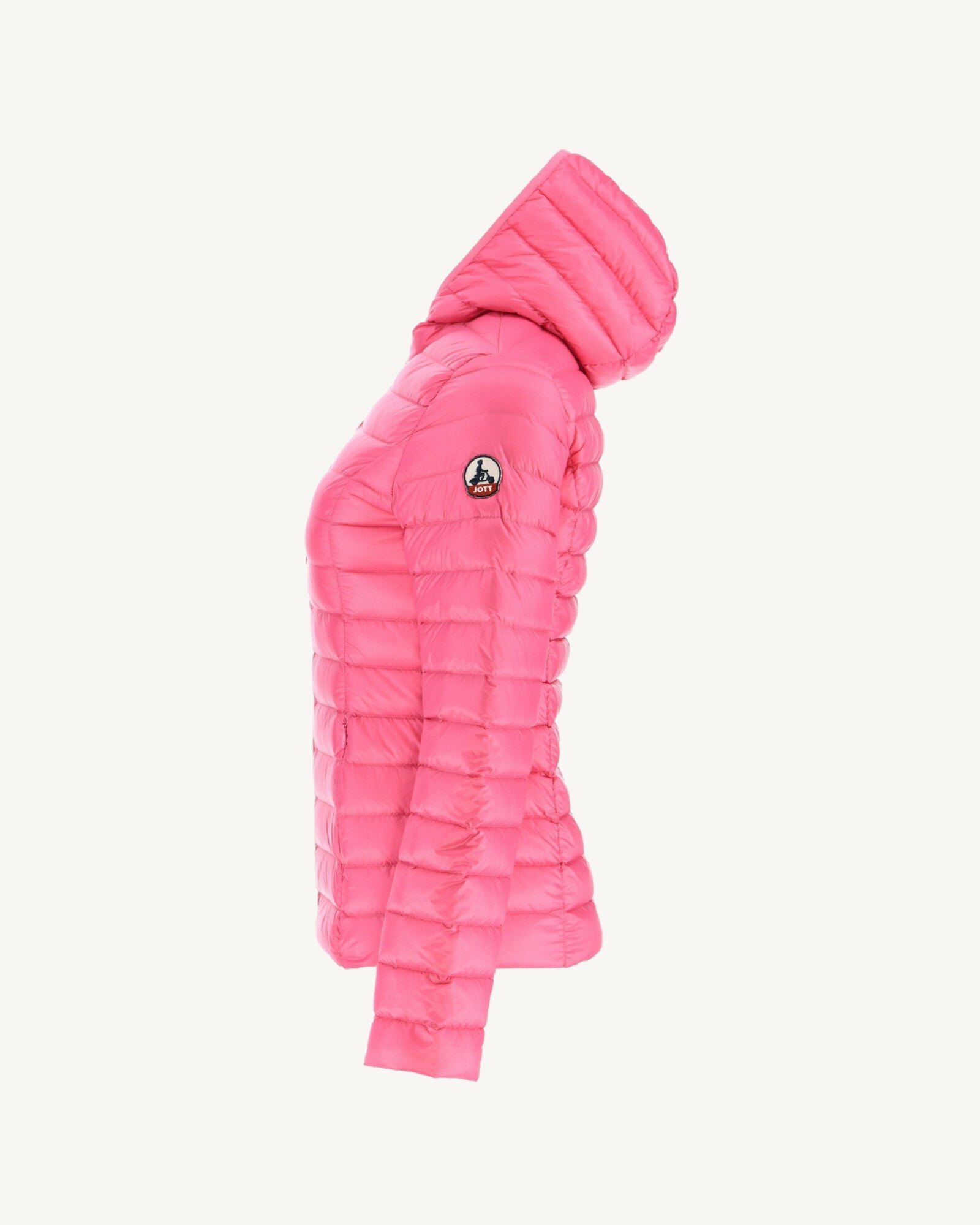 Lightweight hooded puffer jacket Cloe JOTT Pink