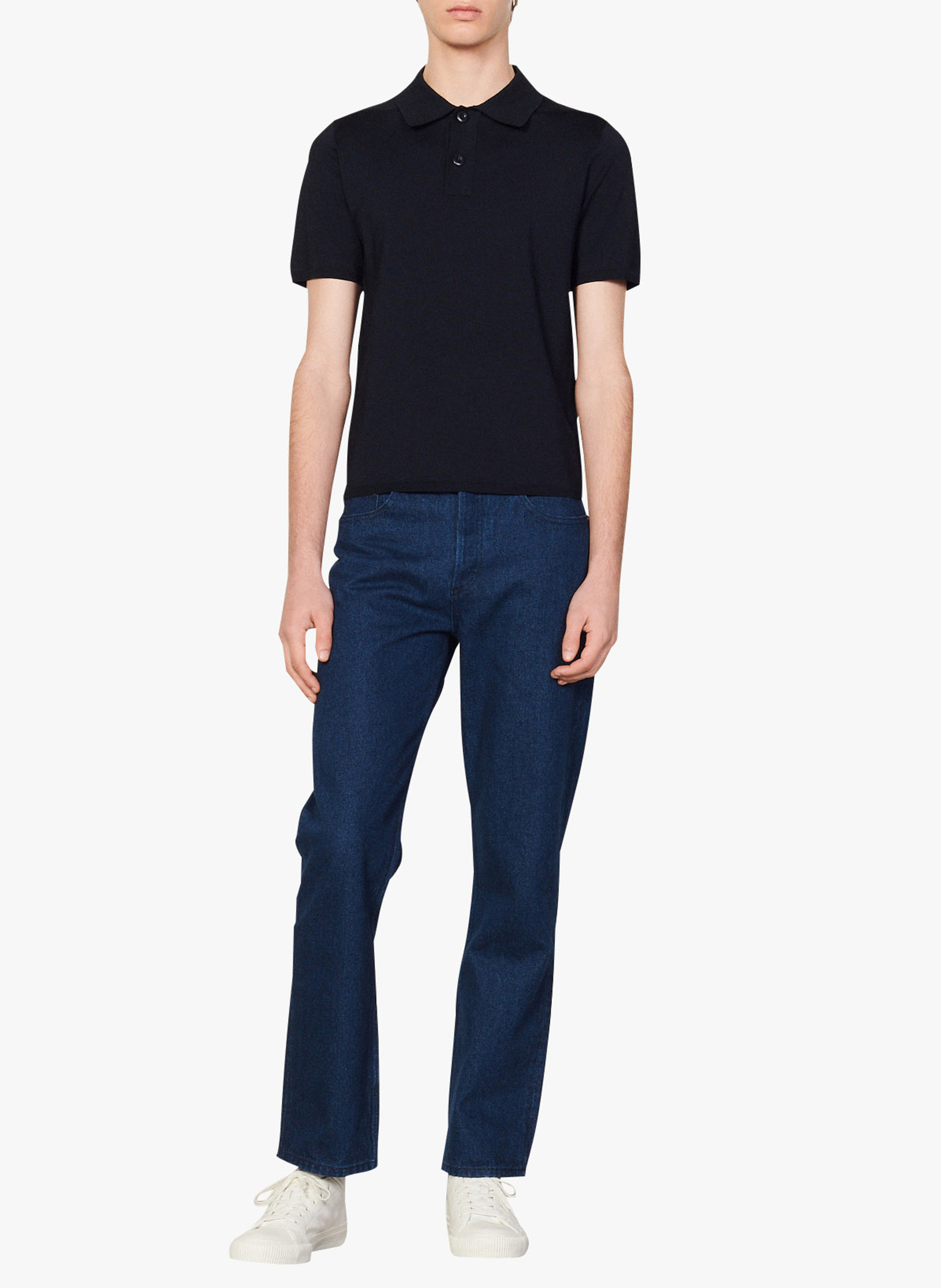 Polo regular fit  SANDRO Bleu