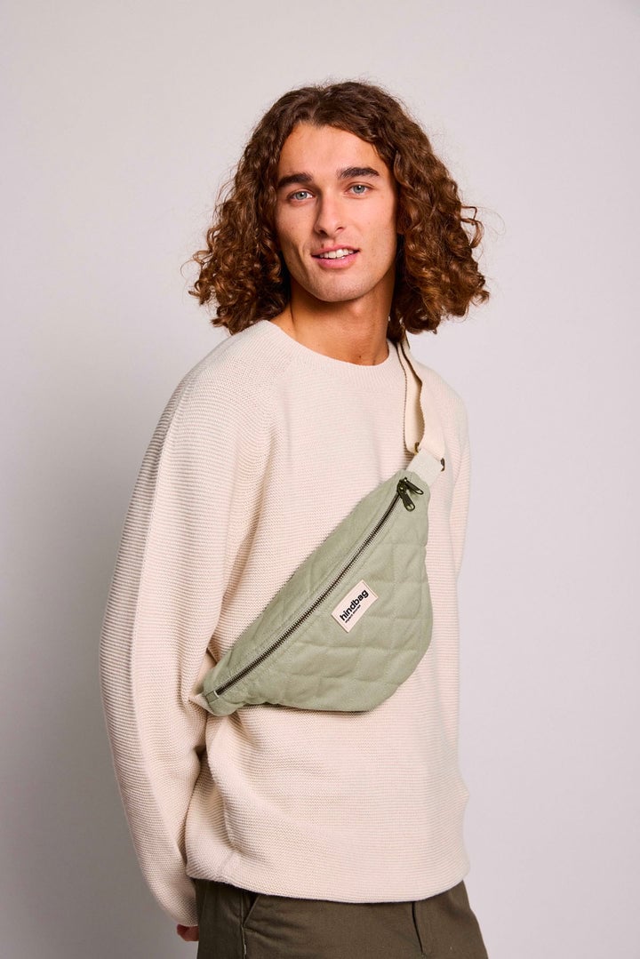 Cotton waist bag Green