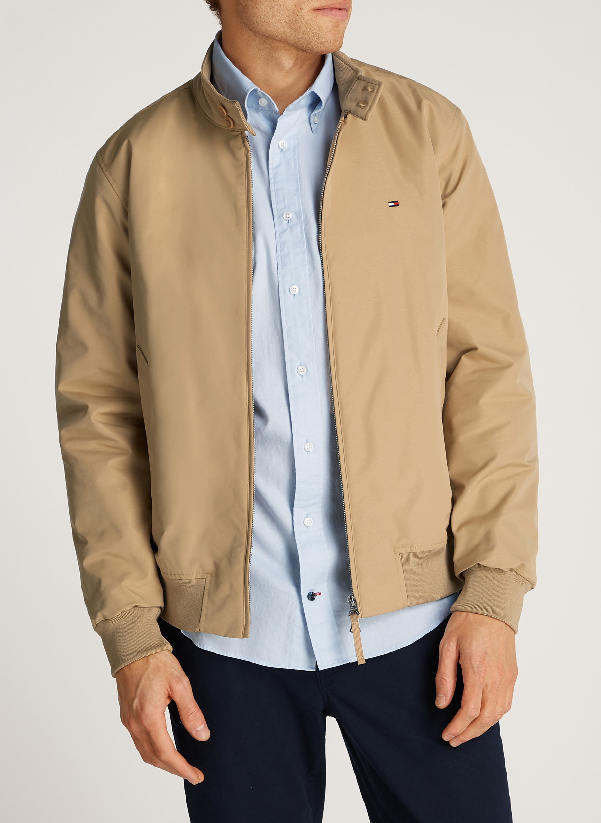 Veste ample à col montant boutonné TOMMY HILFIGER Beige