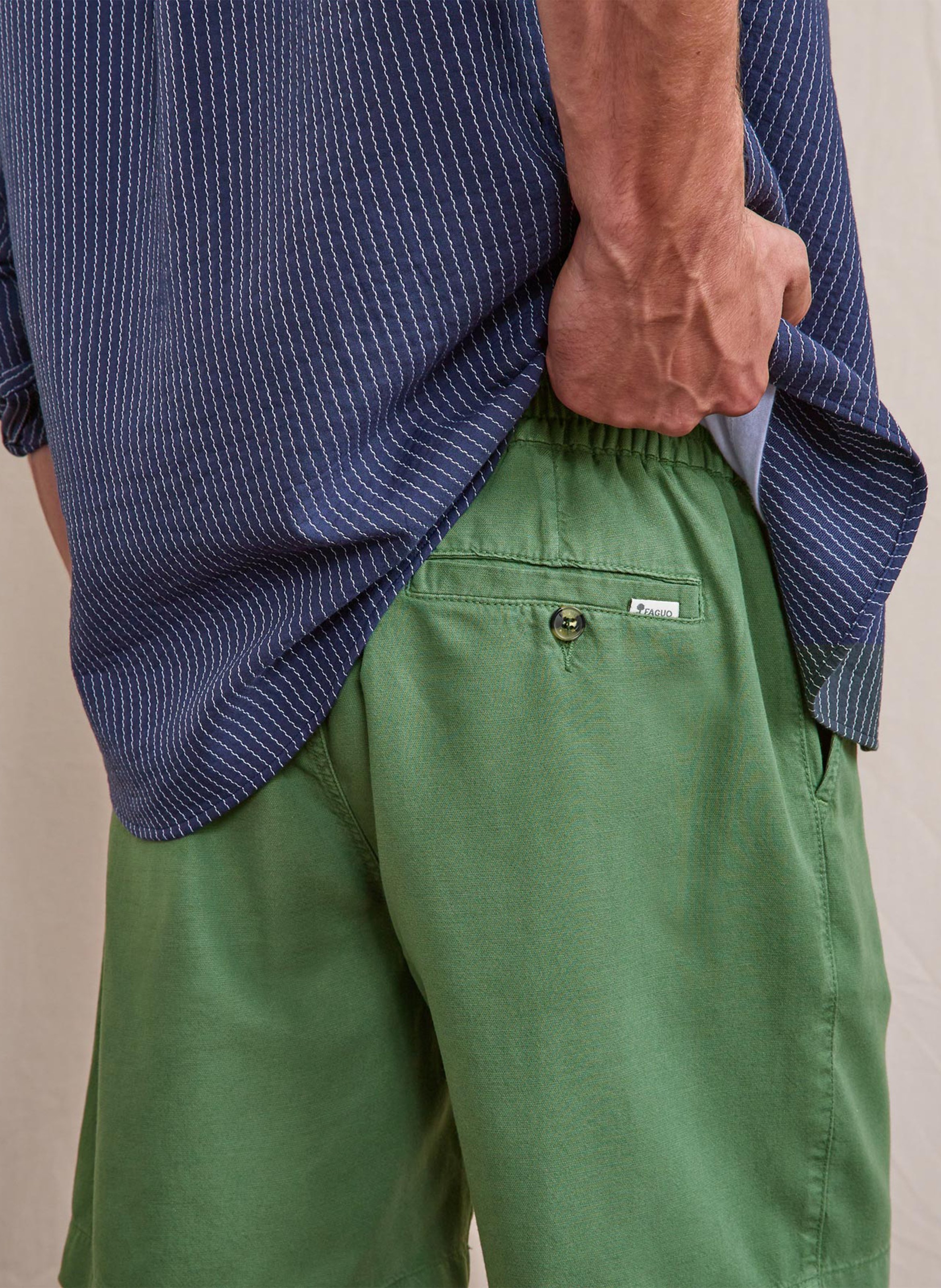 Short droit  FAGUO Bleu