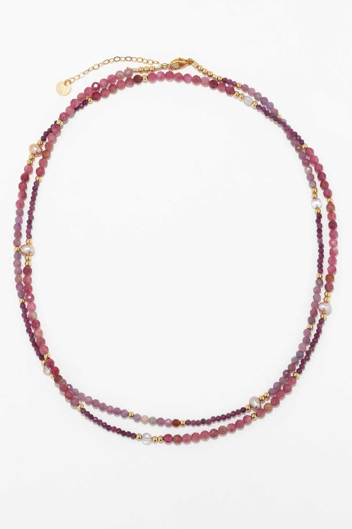 Necklace 80cm - grenadine YAY Golden