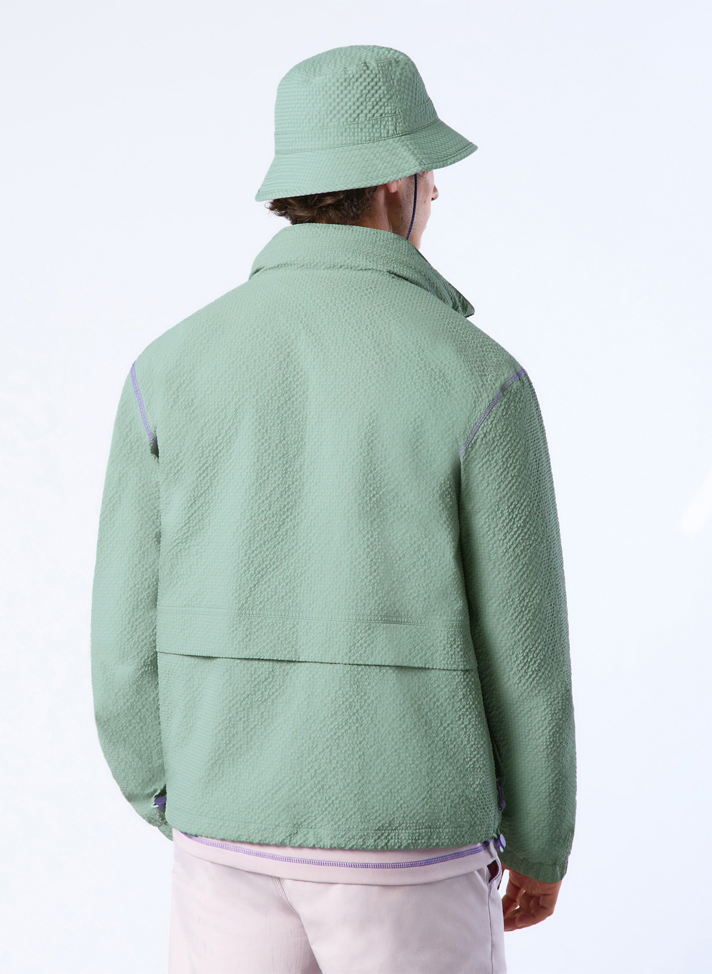 Recht jasje met ronde hals FAGUO Groen